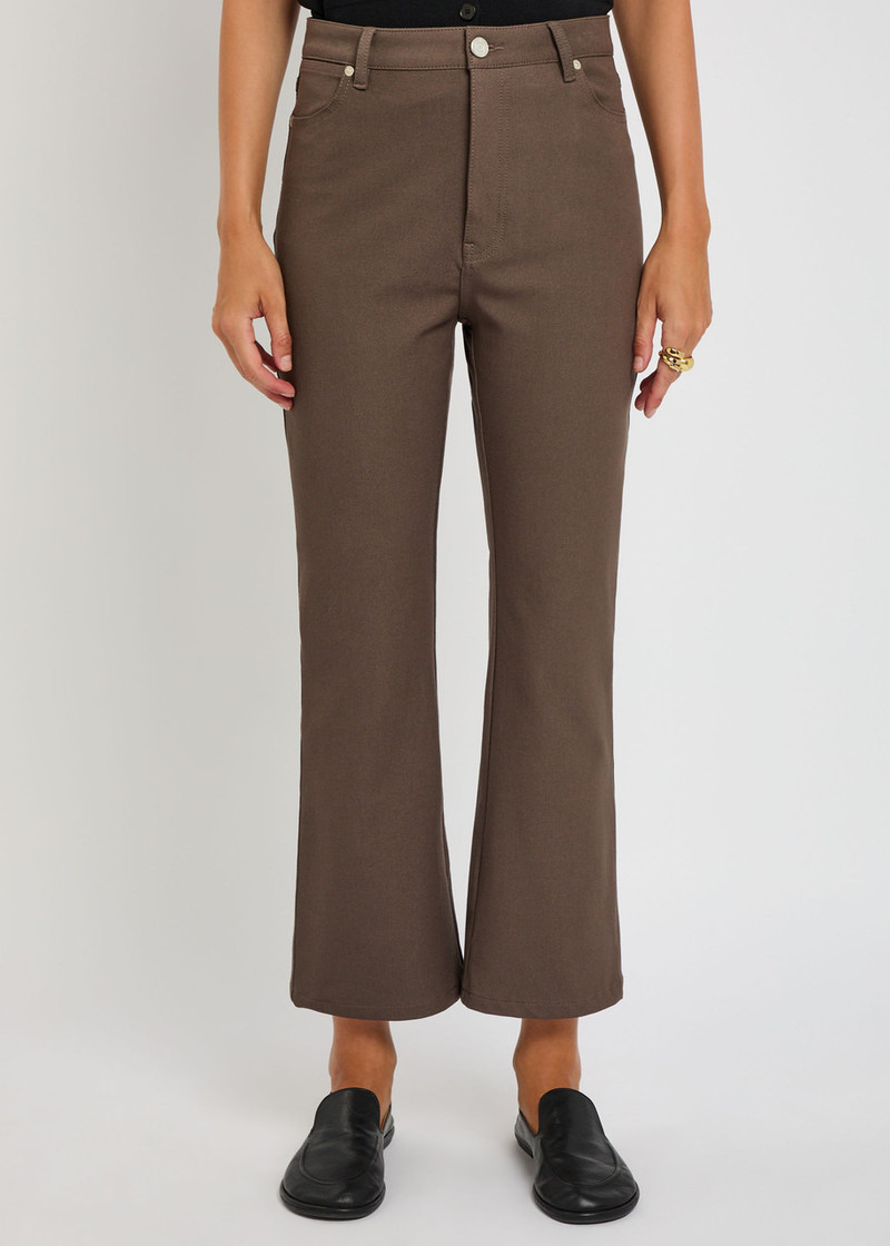JOSEPH Joseph Duke Flared-leg Stretch-twill Trousers outlook
