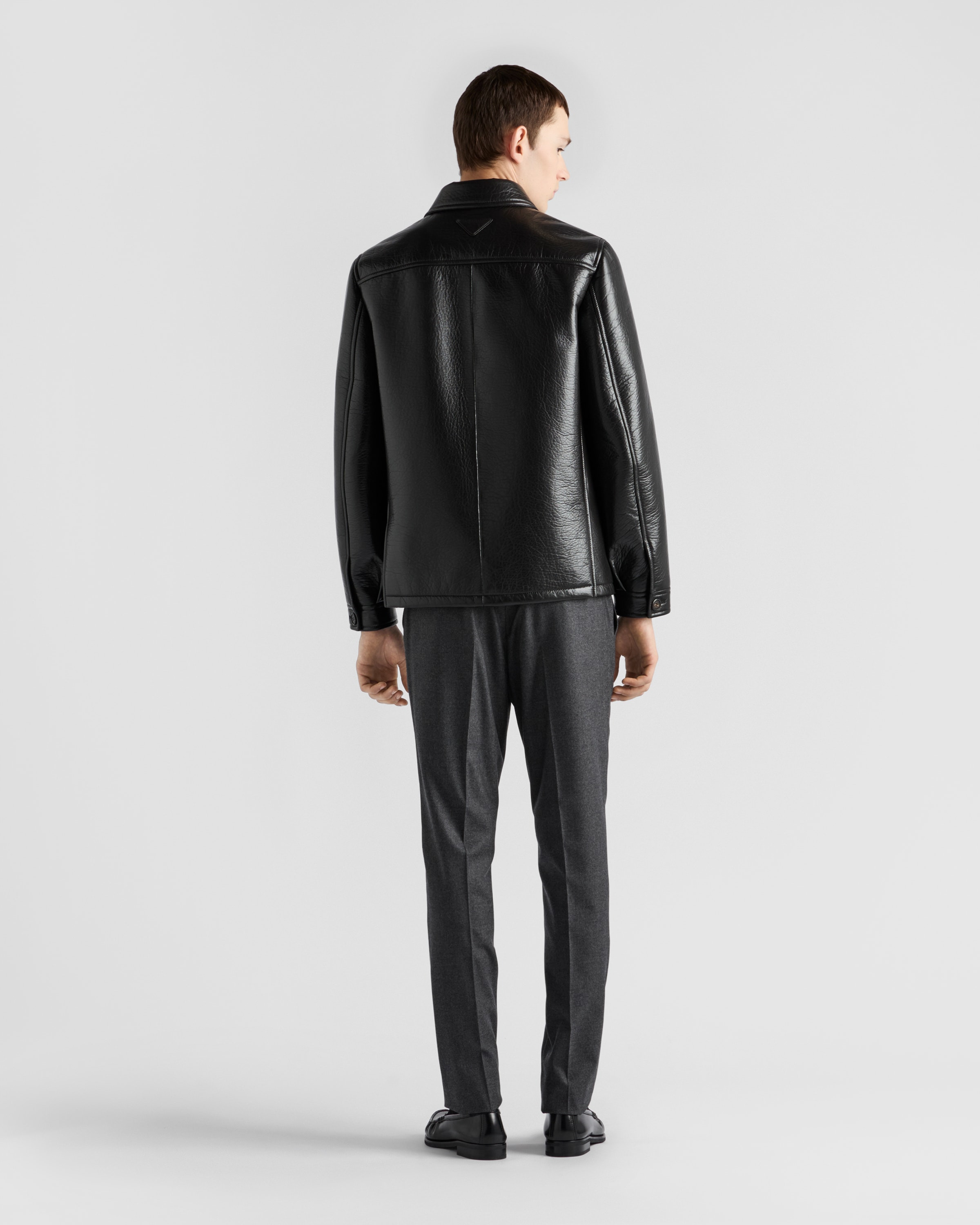 Nappa leather caban jacket - 5
