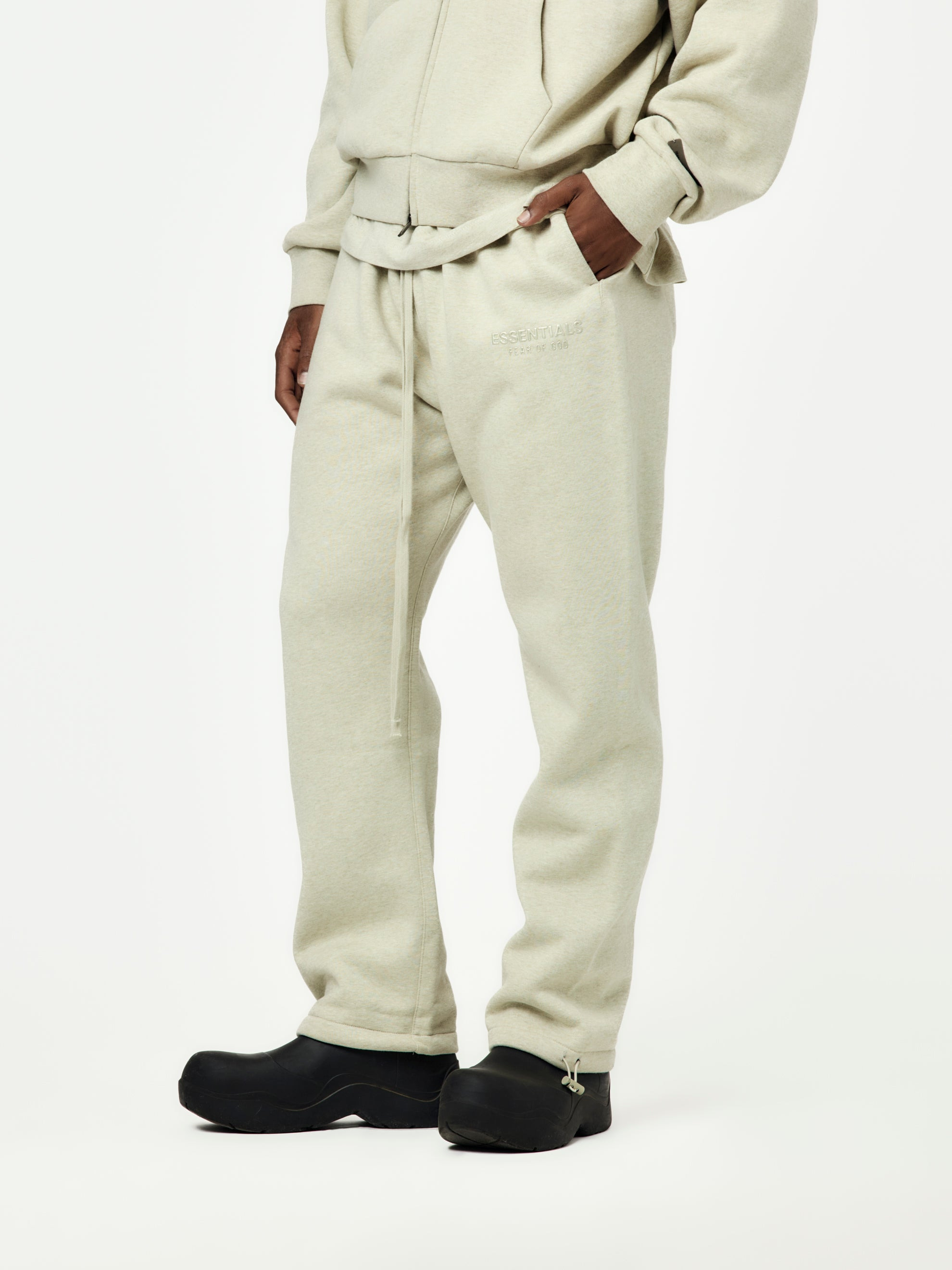 RELAXED FLEECE SWEATPANT (HEATHER STONE) - 2