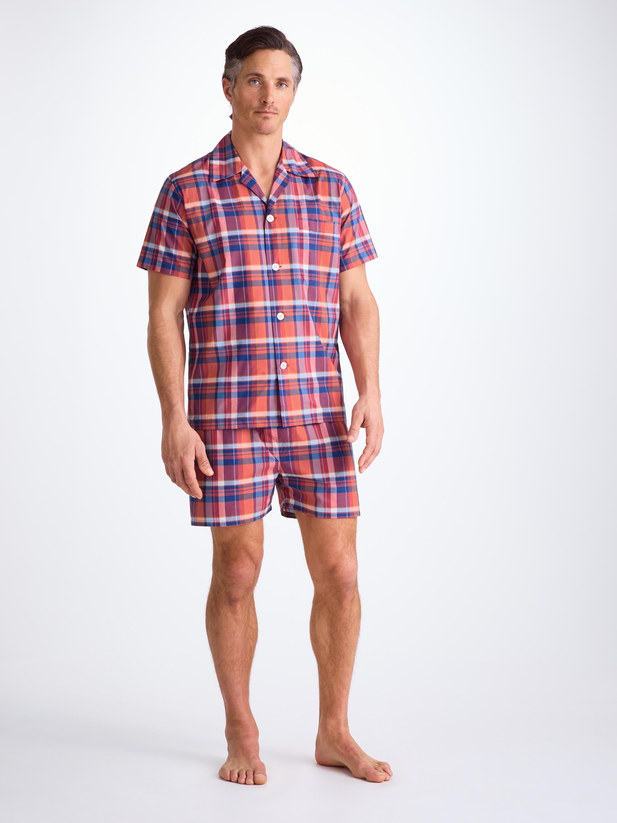 Men's Short Pajamas Barker 40 Cotton Multi - 3