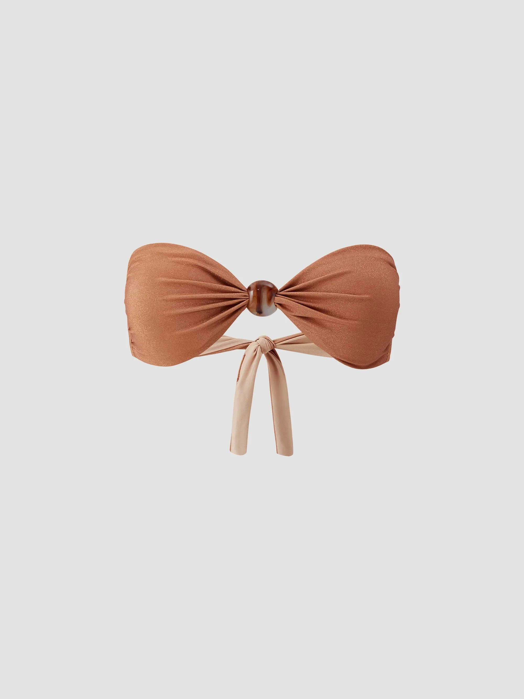Women's Devon Bandeau Bikini Top - Bronze - 1