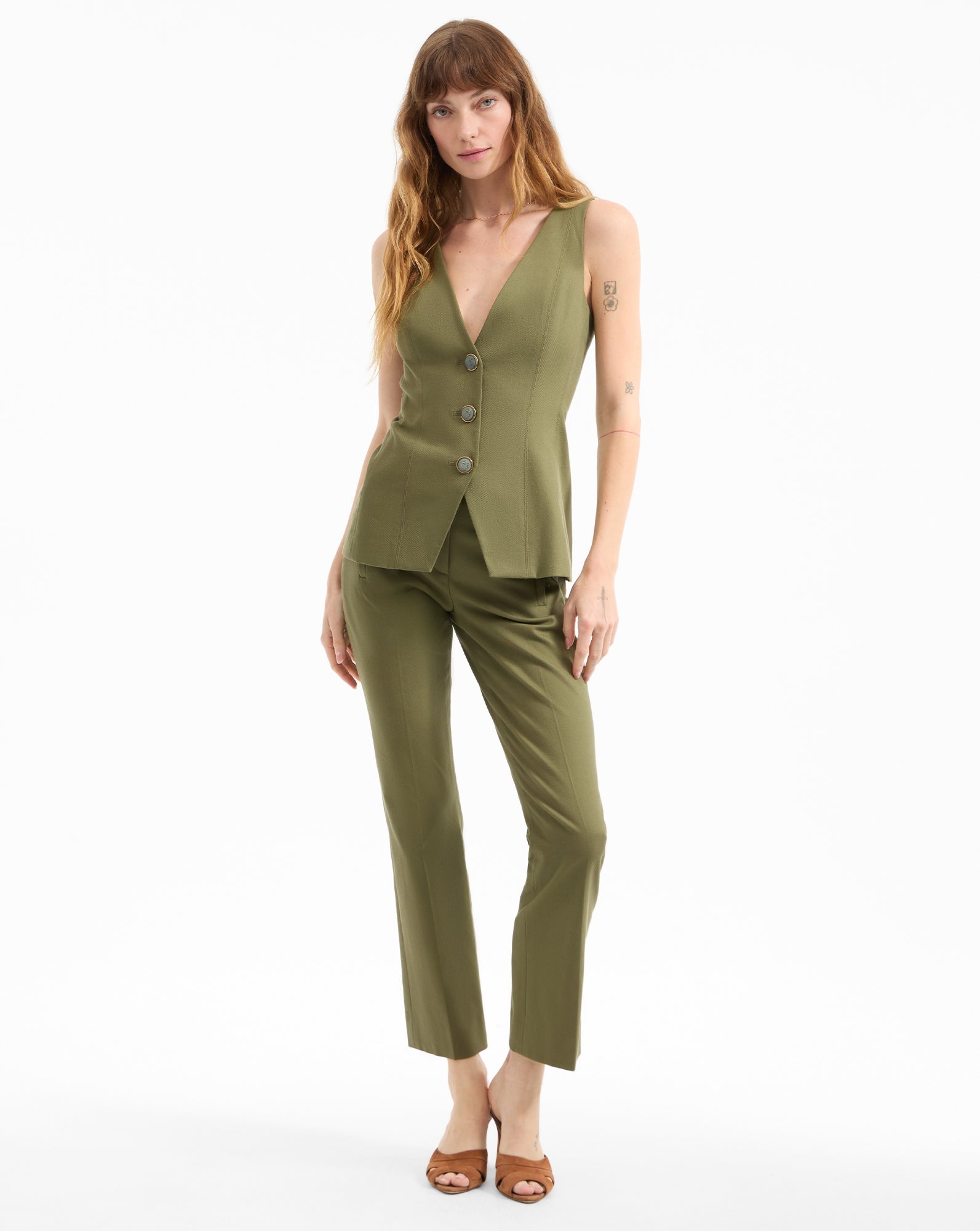 AVALINA V-NECK VEST - 3