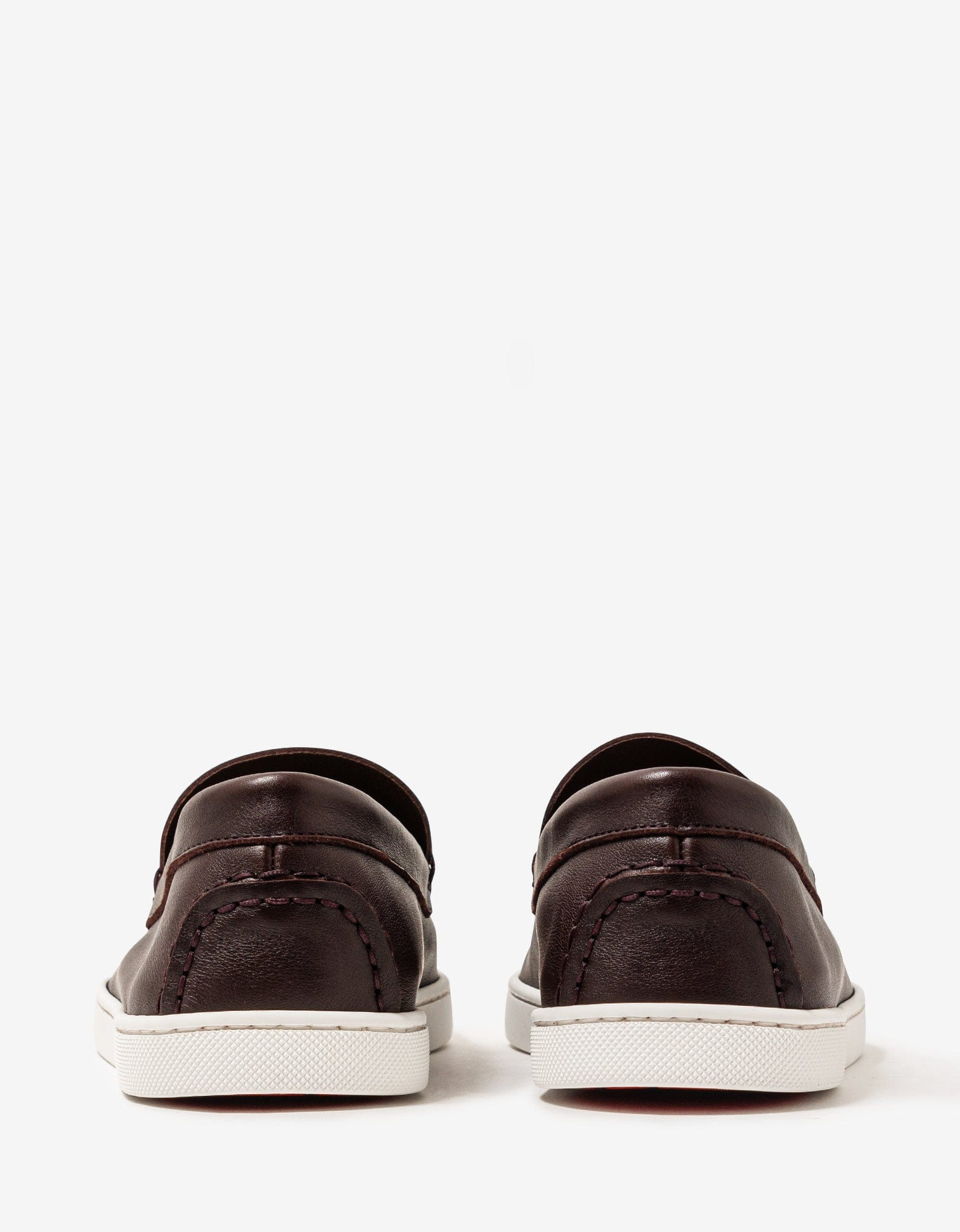 Christian Louboutin Varsiboat Brown Leather Boat Shoes - 8