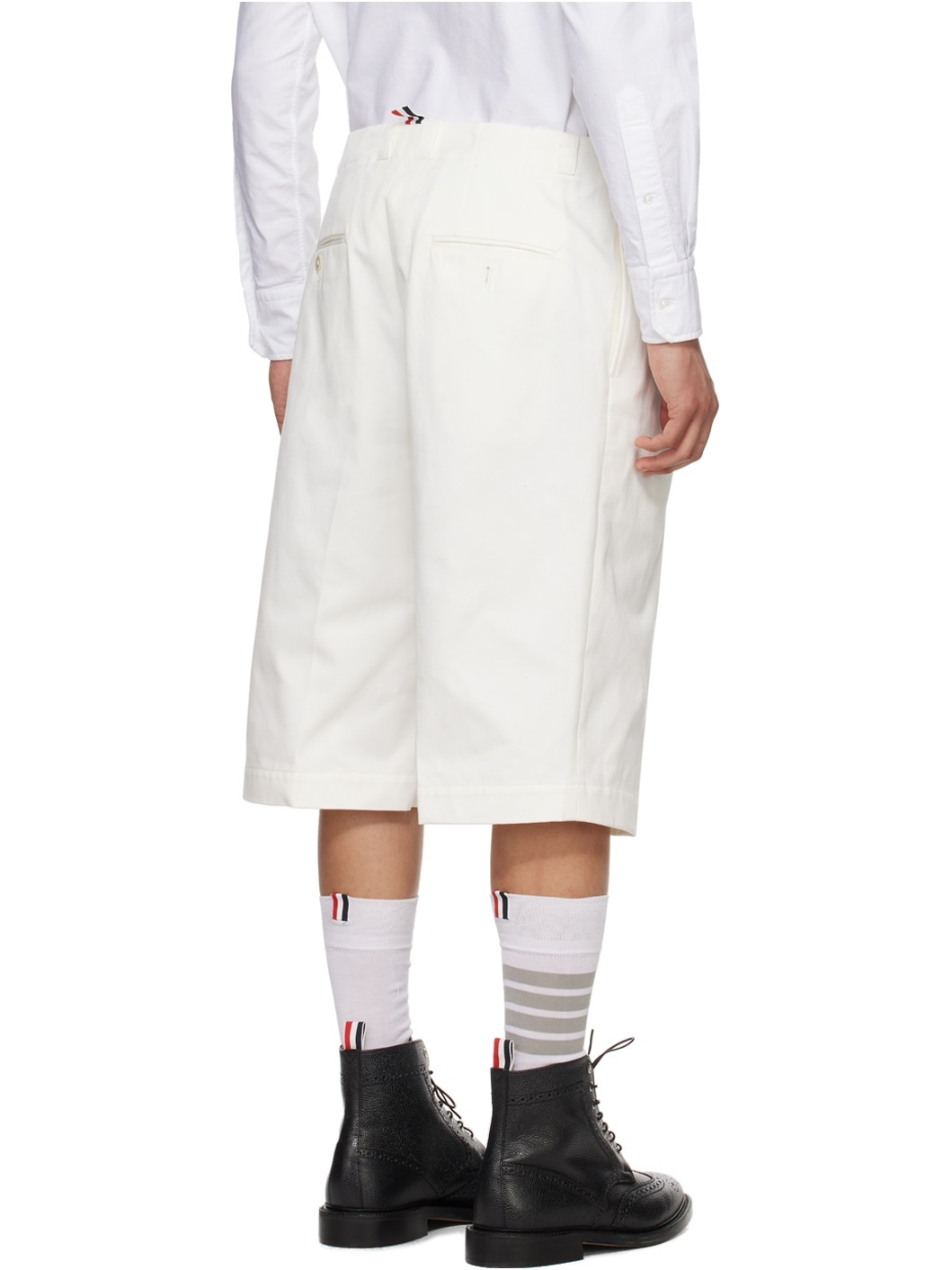 White Unconstructed Shorts - 3