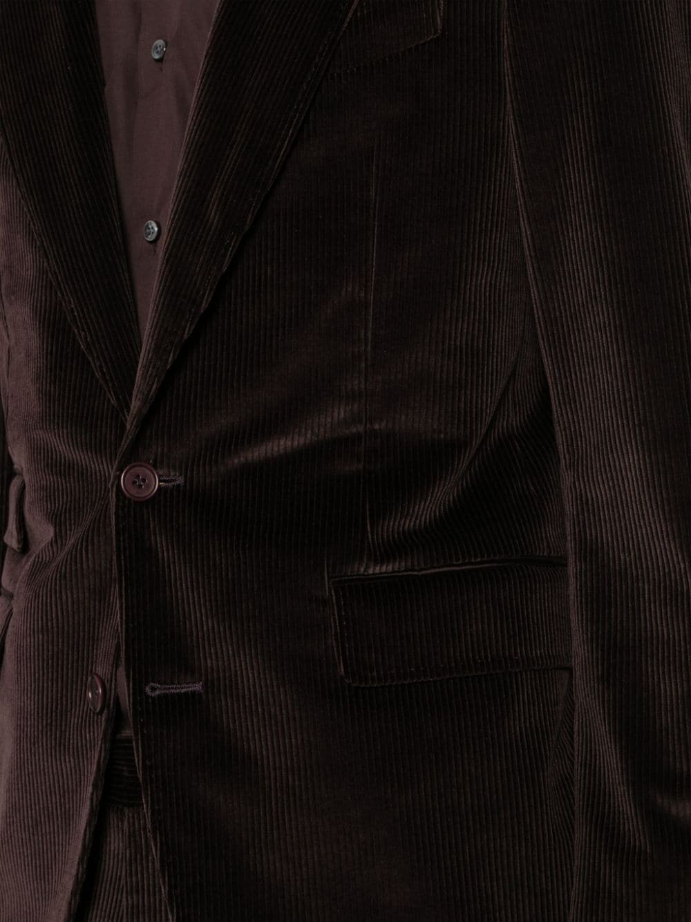 corduroy single-breasted suit - 5