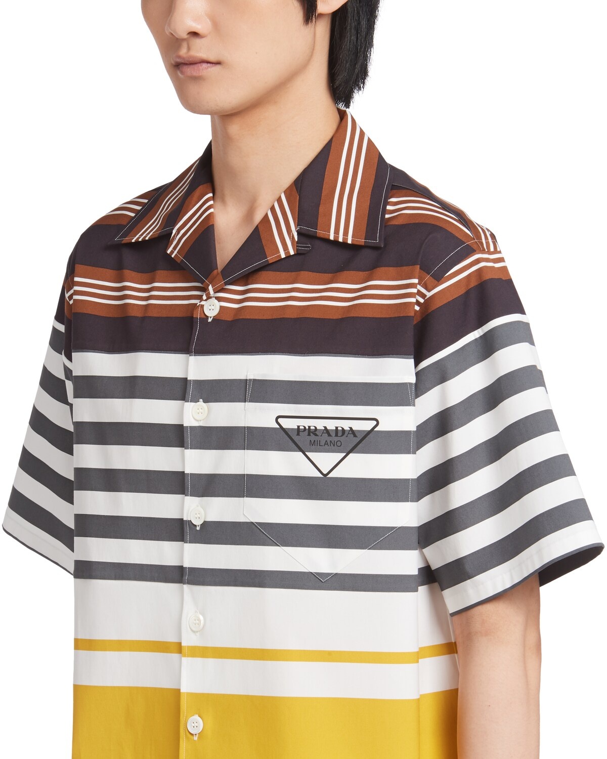 Striped stretch cotton shirt - 5