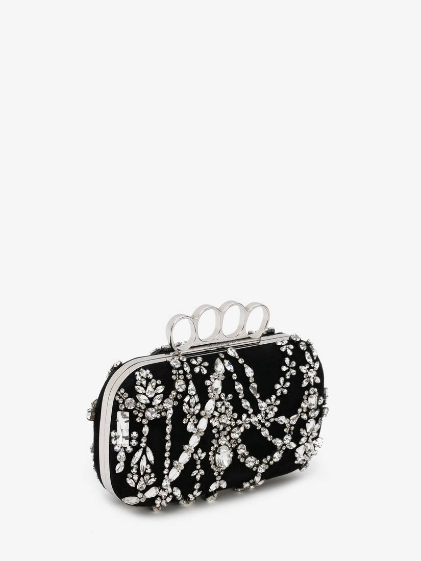 Four-ring Clutch in Black - 2