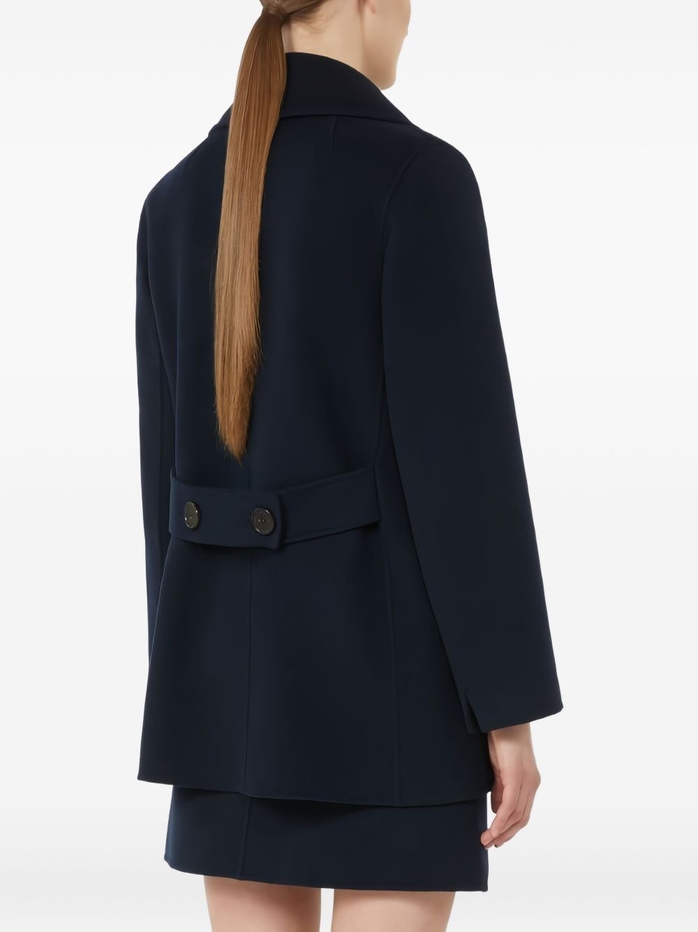 Caban double-breasted wool coat - 4