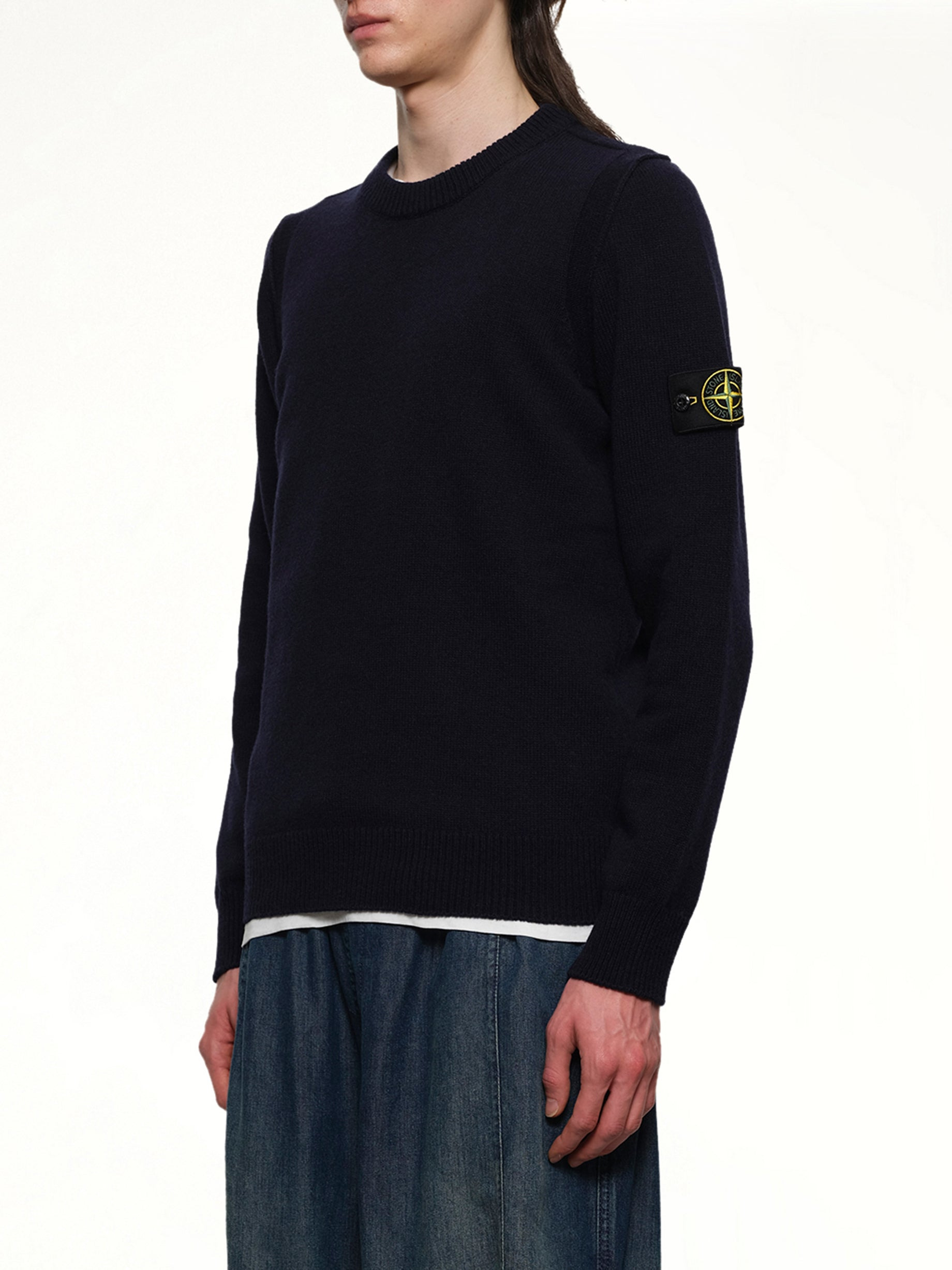 510007 Crewneck Sweater in Navy Blue - 3