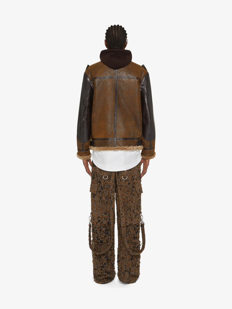 JACKET IN LEATHER AND SHEARLING 4
