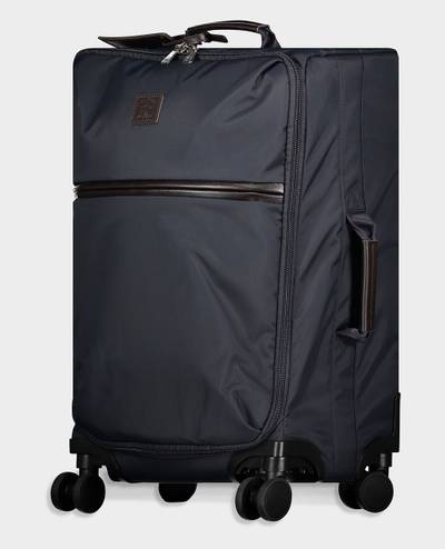 Paul & Shark Recycled fabric Luggage Suitcase with leather details outlook