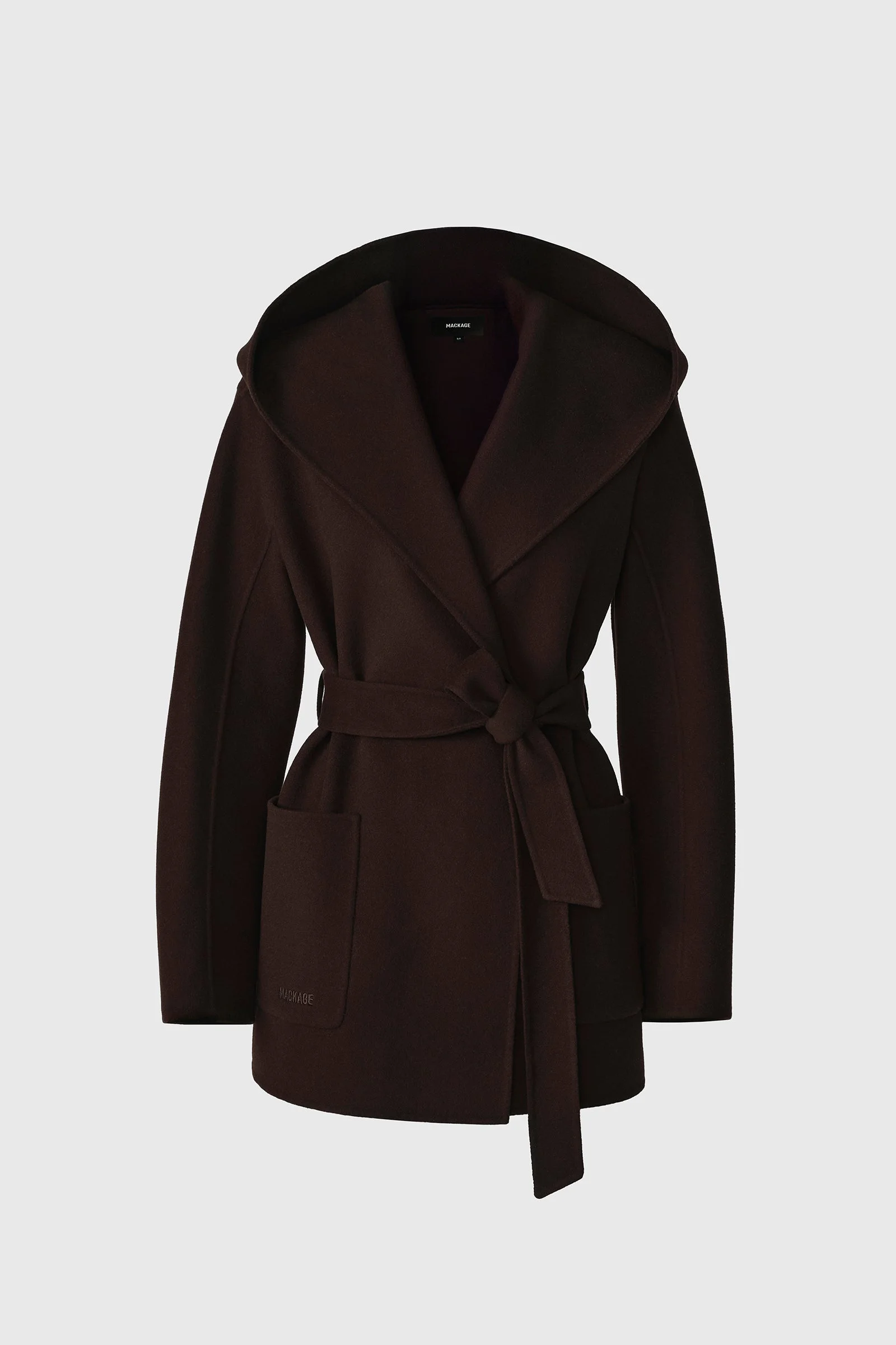 PAYA-Z Wool Wrap Coat With Sash Belt - 1