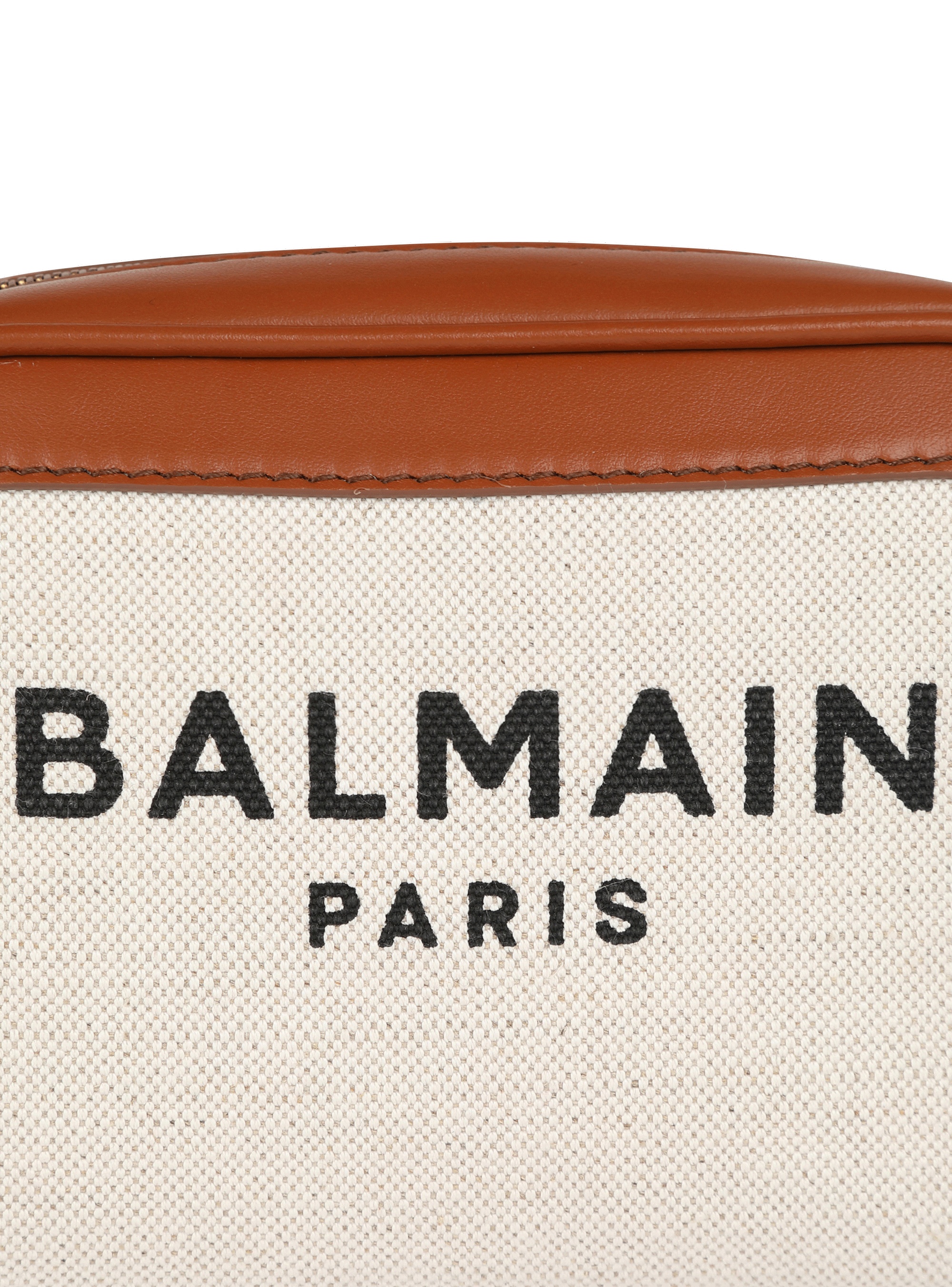 Small-sized  canvas B-Army bag with leather panels - 5