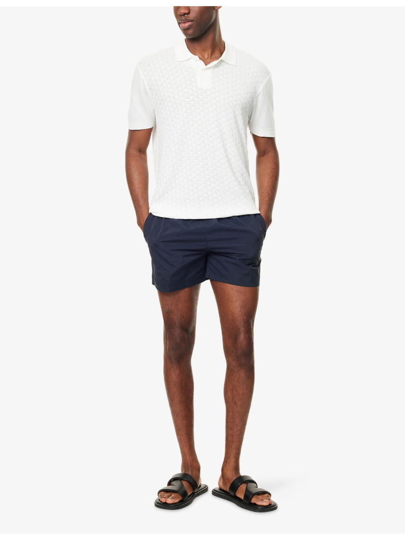 BOSS Dive Brand-Patch Swim Shorts outlook