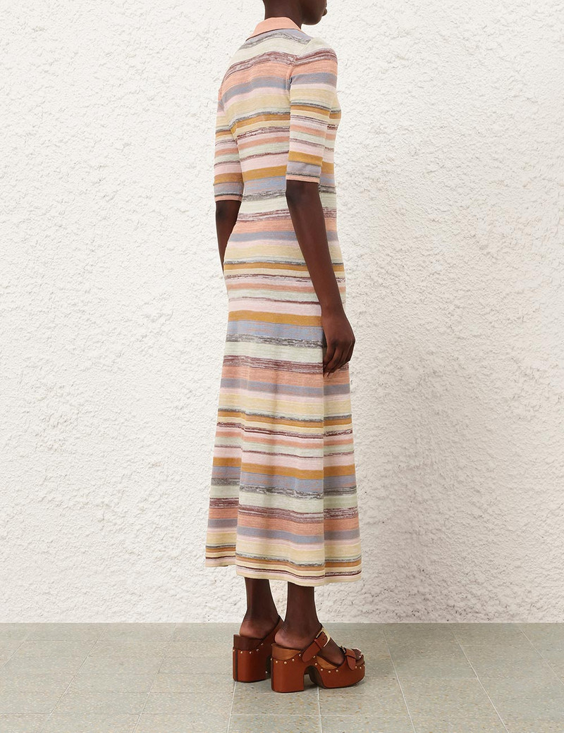 LUNA MOULINE POLO MIDI DRESS 4