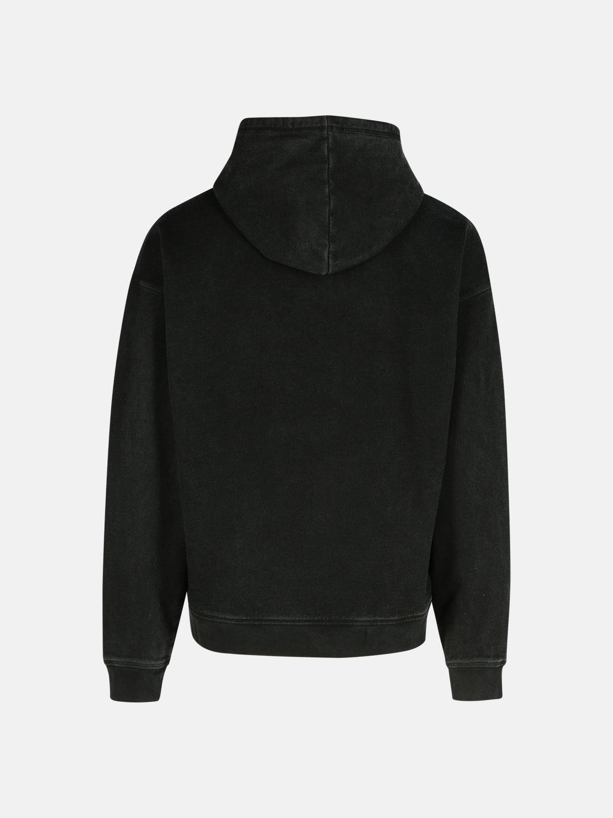 BLACK COTTON SWEATSHIRT - 3