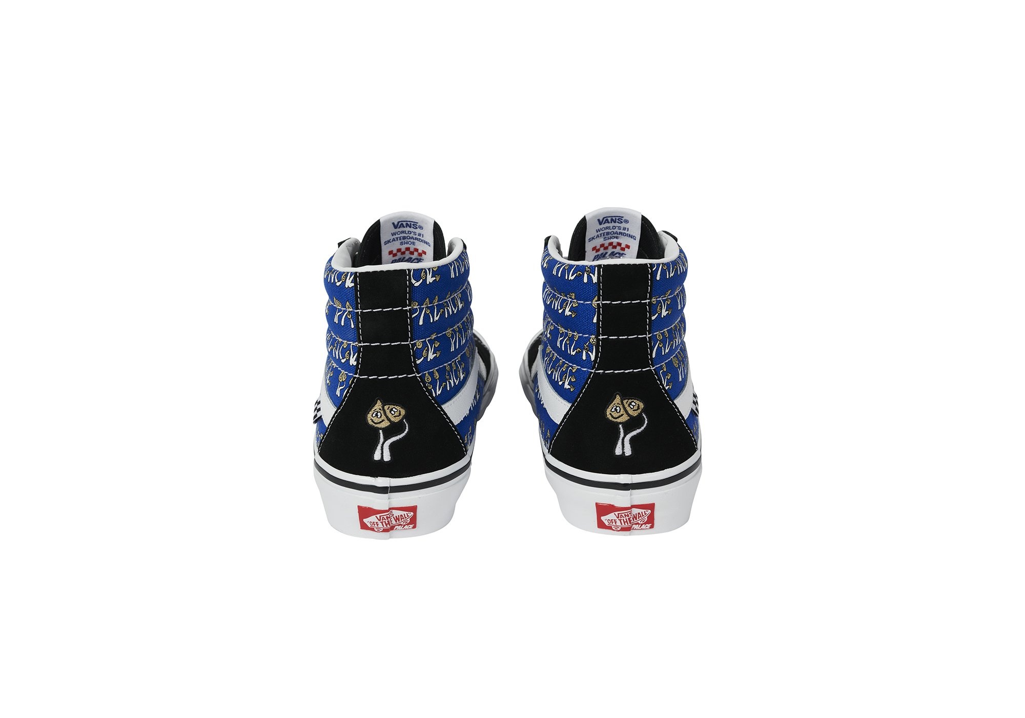 PALACE VANS SKATE SK8-HI BLUE / P SHROOM - 4