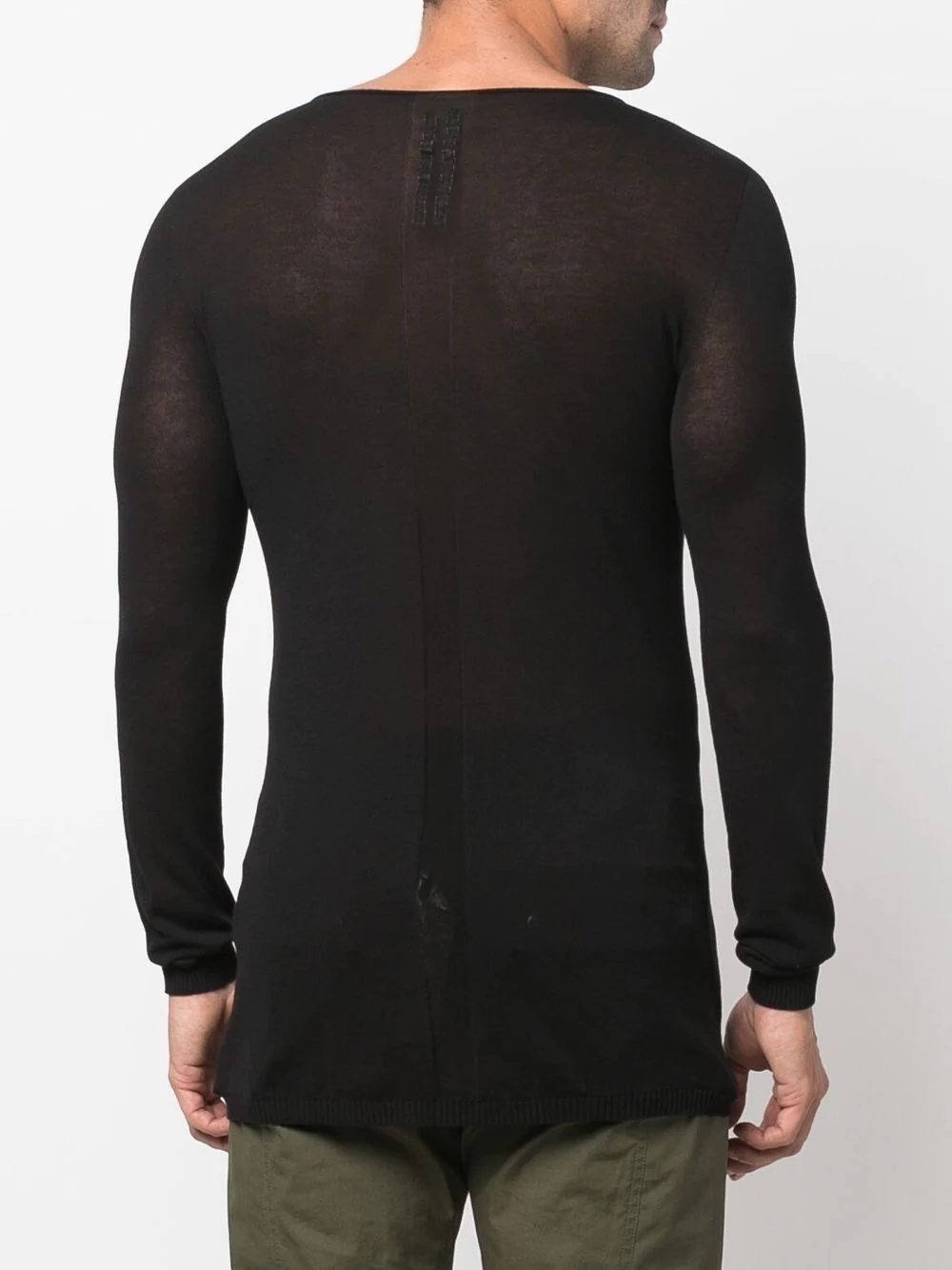 long-sleeve fitted jumper - 5