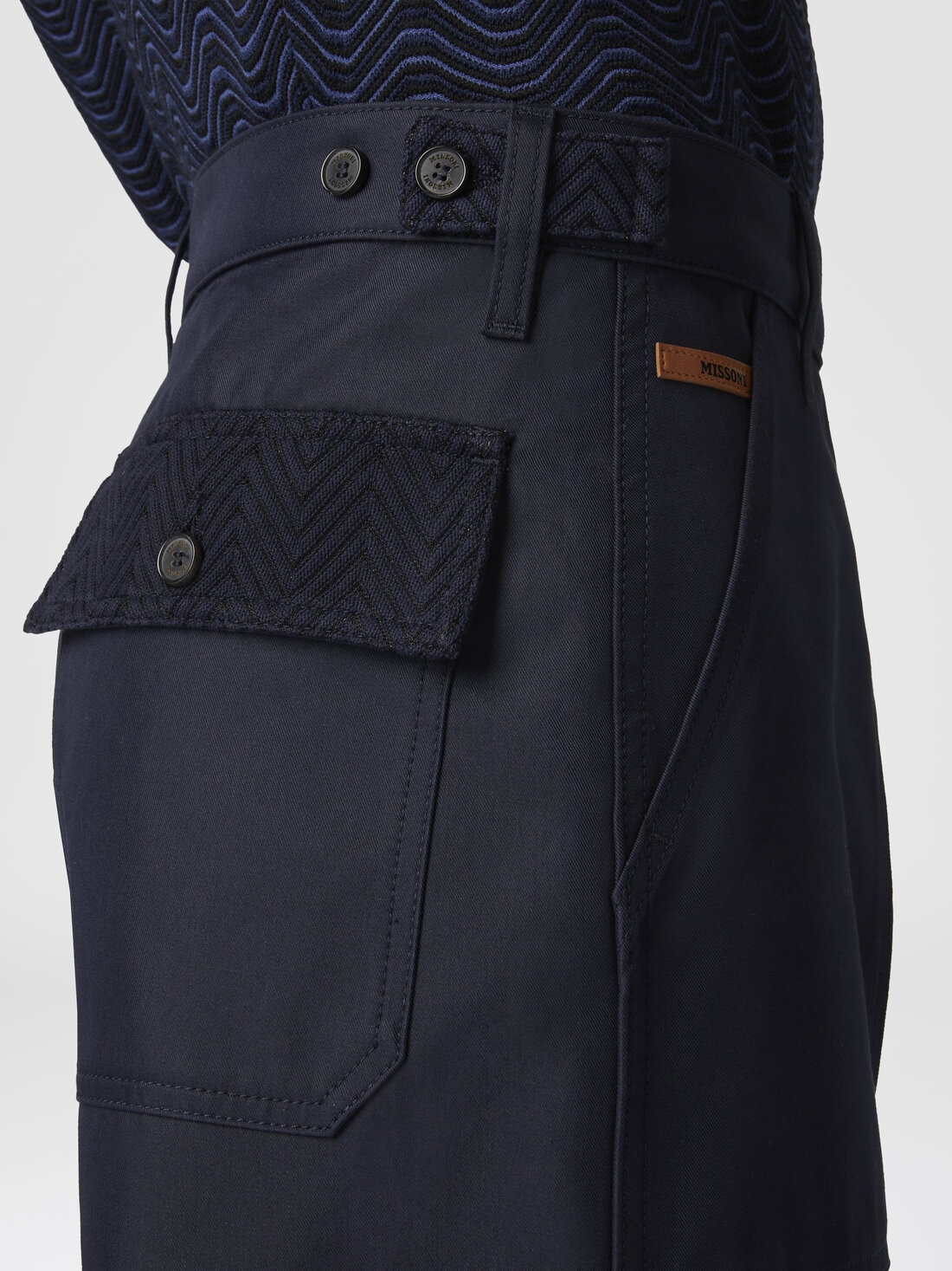 Cotton-blend drill cargo pants - 5