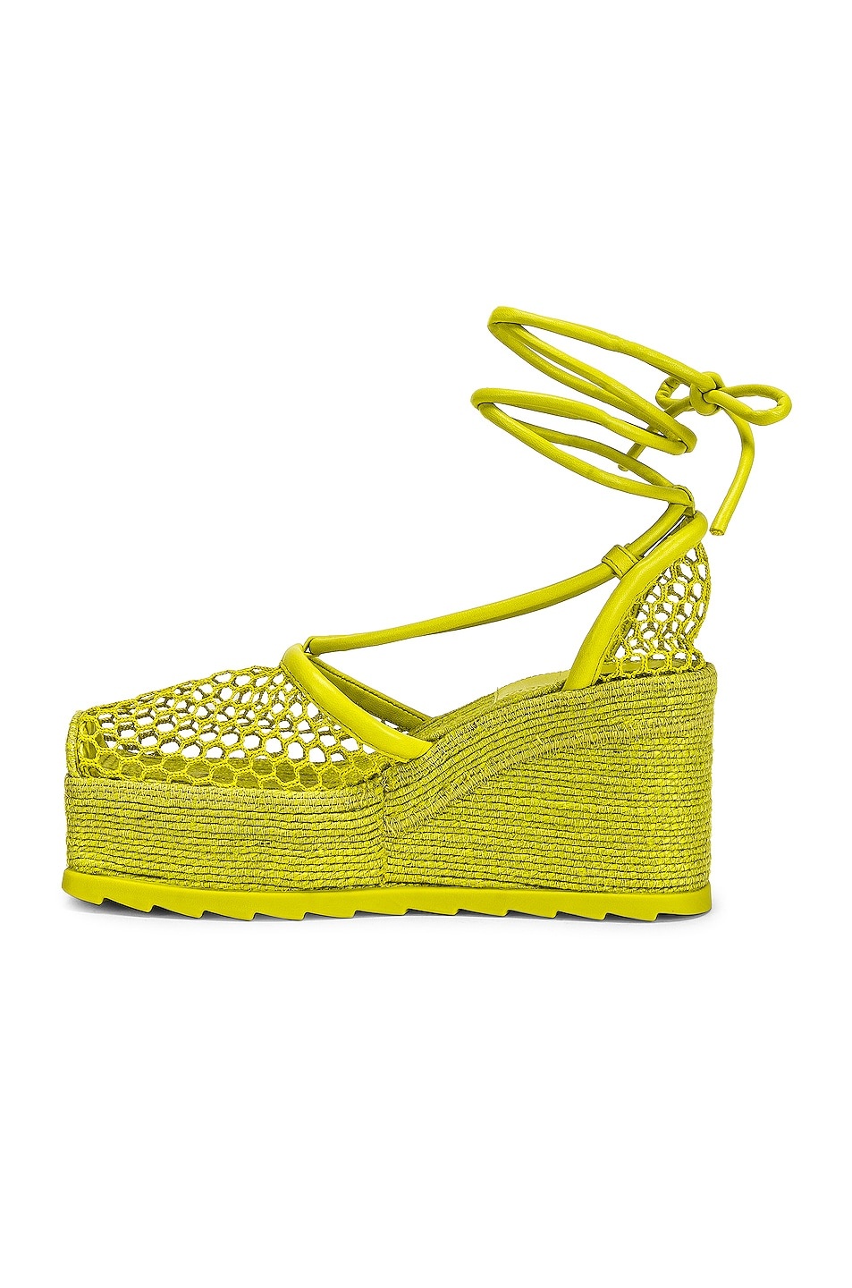Stretch Lace Up Espadrilles - 5