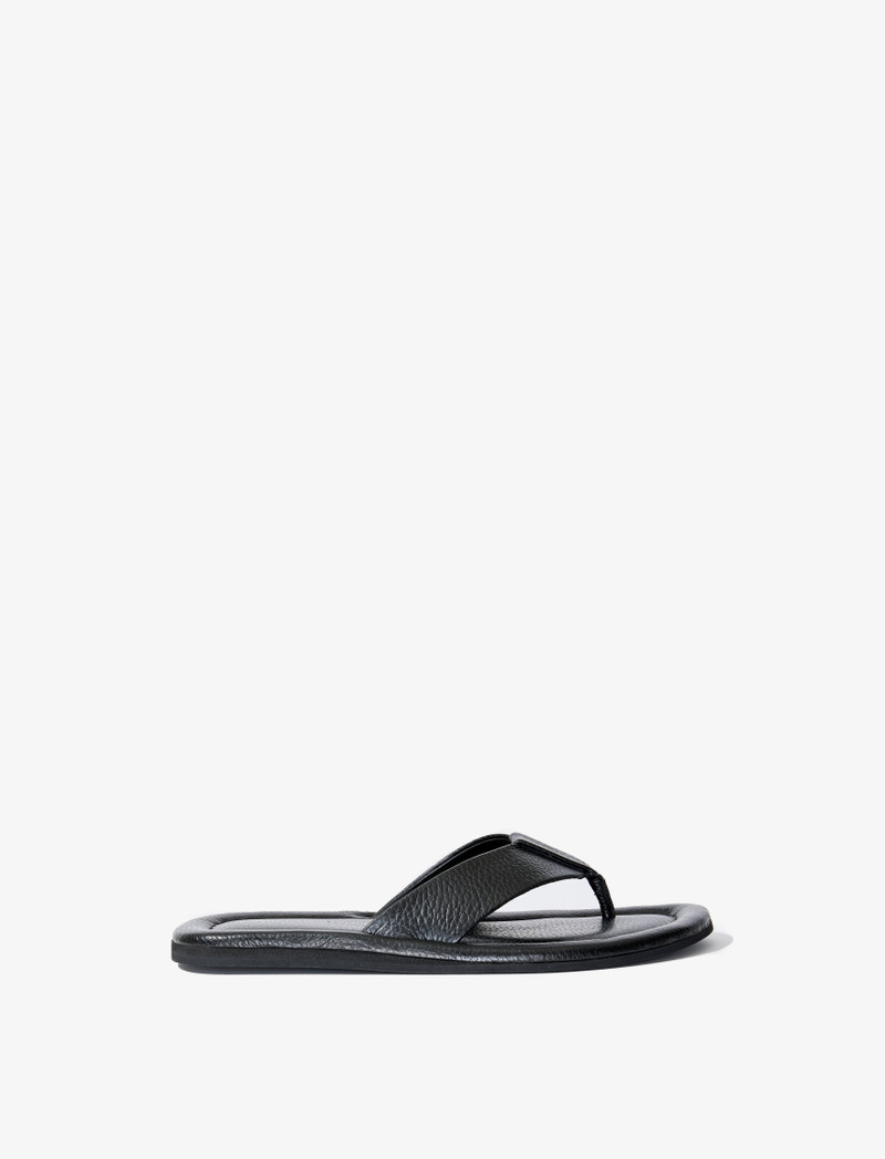 Cooper Flip Flop Sandals in Grainy Leather 1