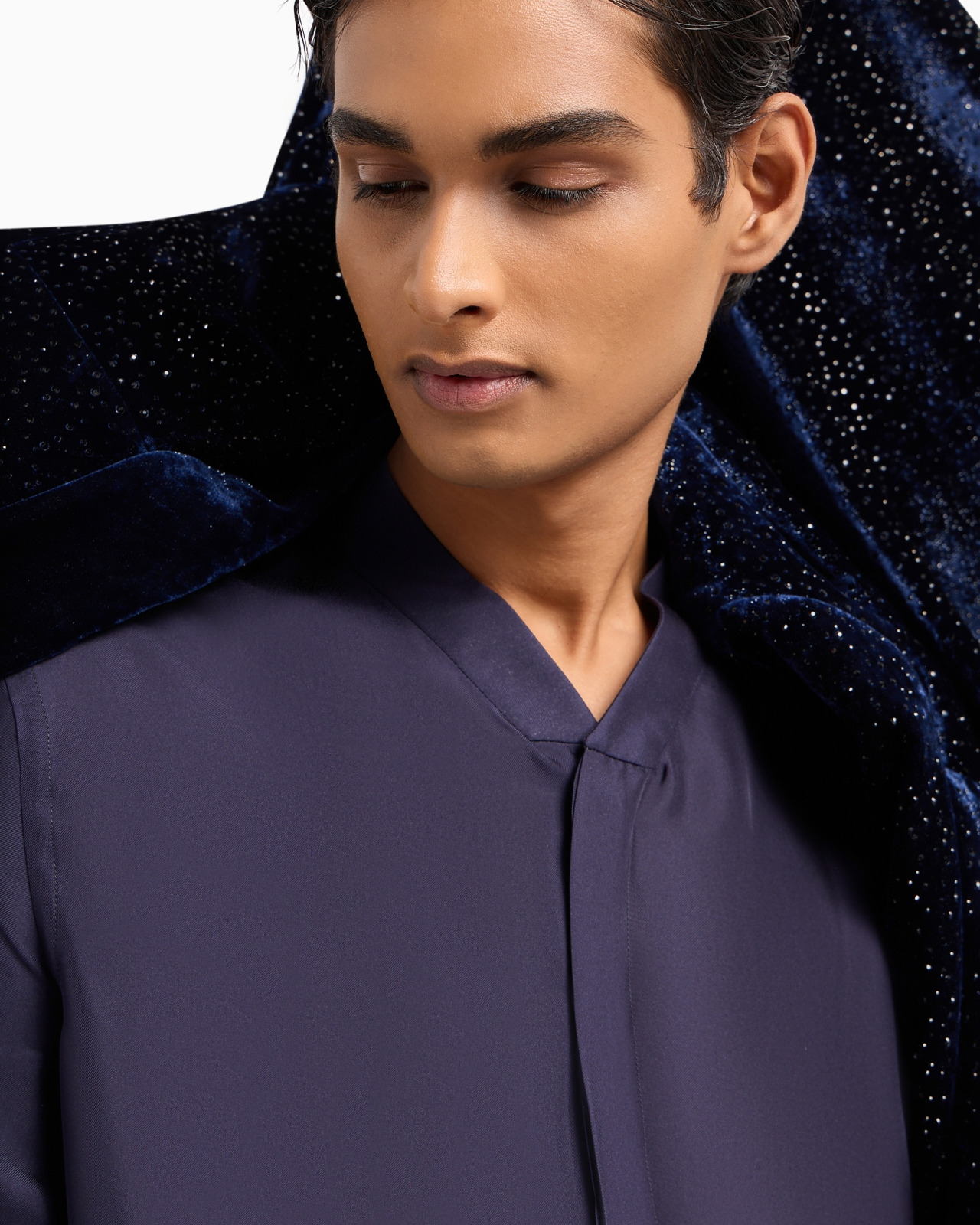 Giorgio's regular-fit silk twill shirt - 6