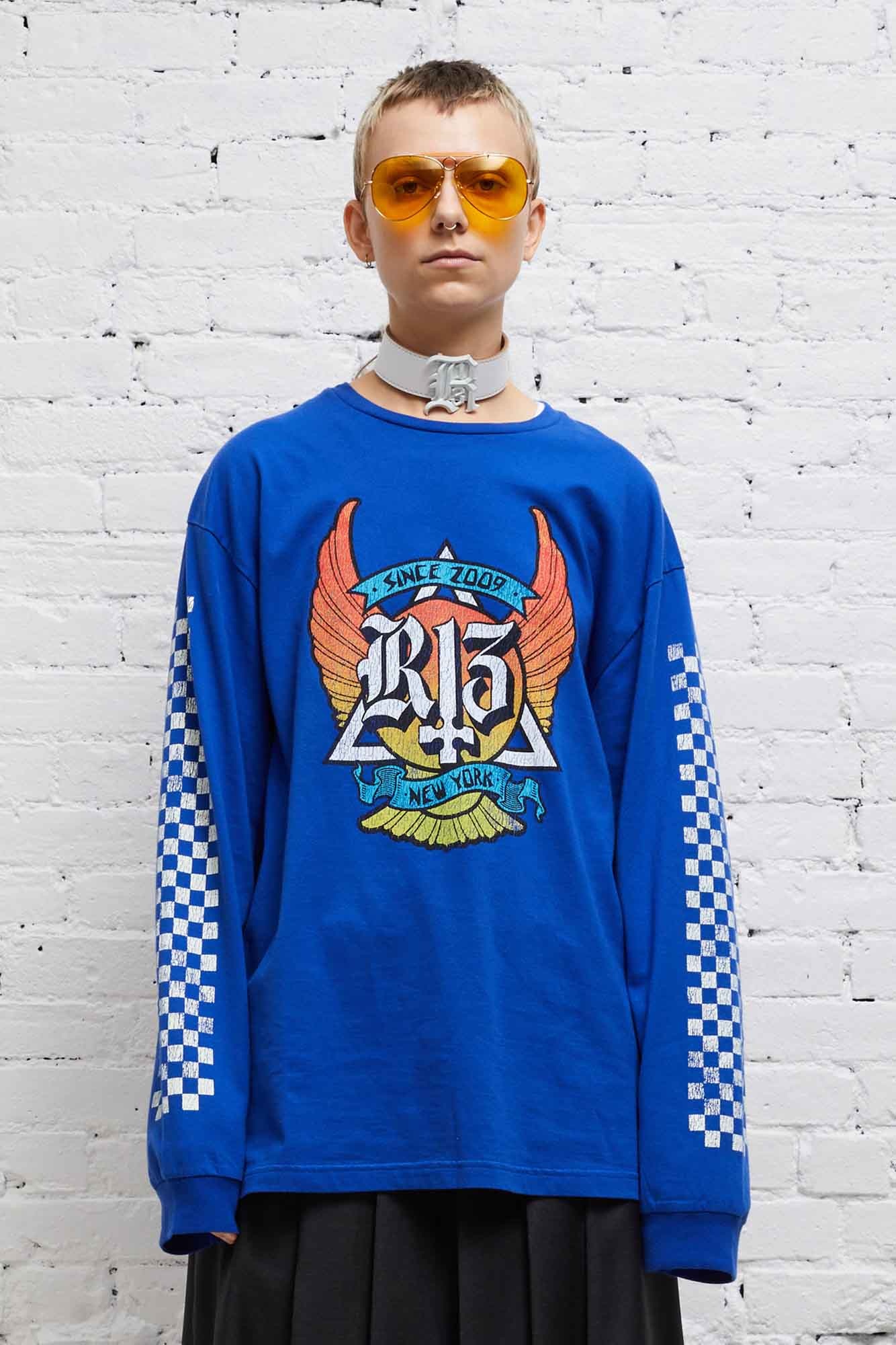 SKATE LONG SLEEVE T - BLUE - 3