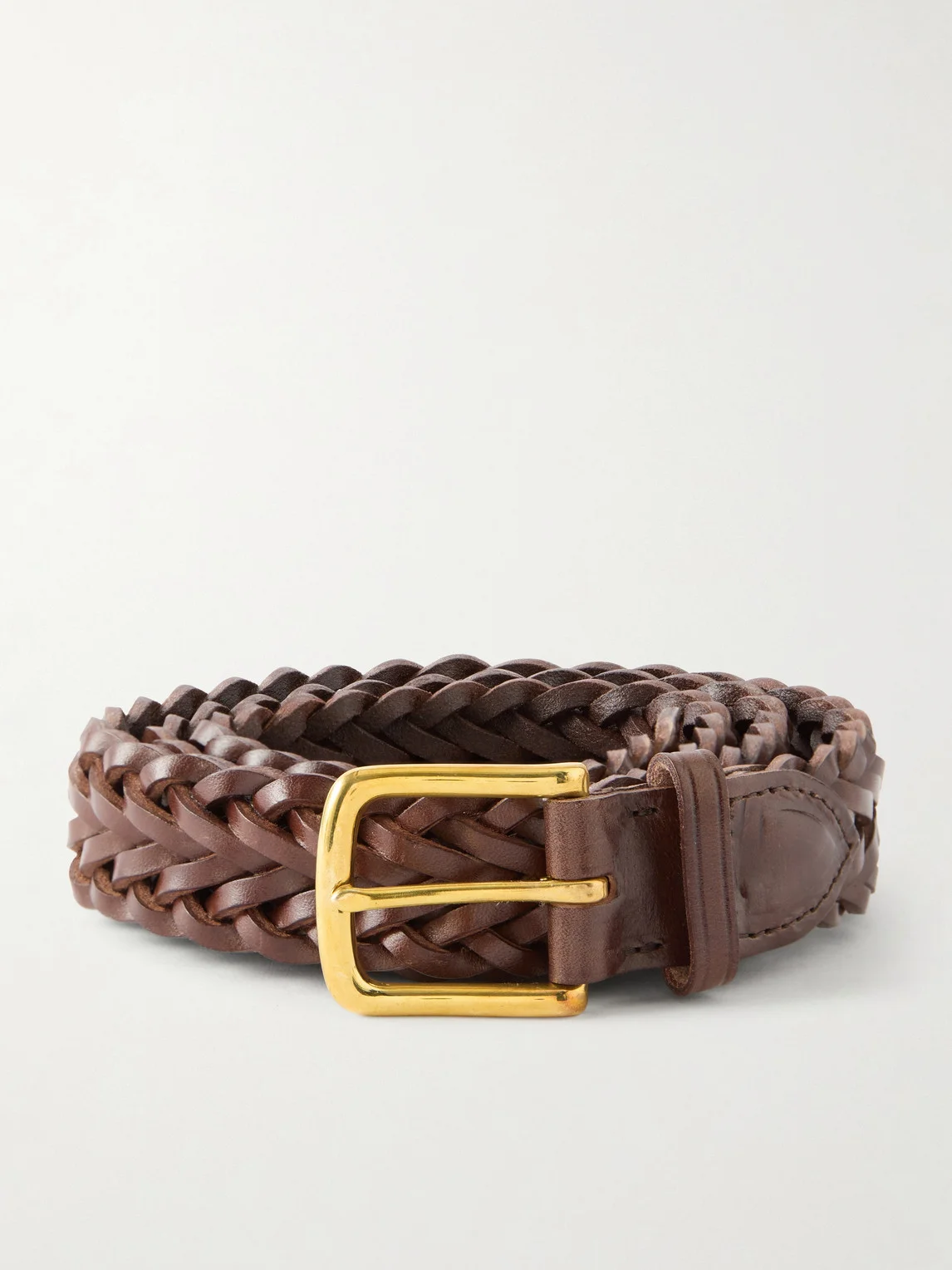 3cm Woven Leather Belt - 1