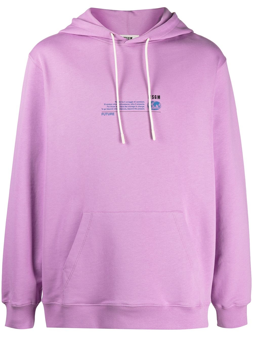 logo-print hoodie - 1