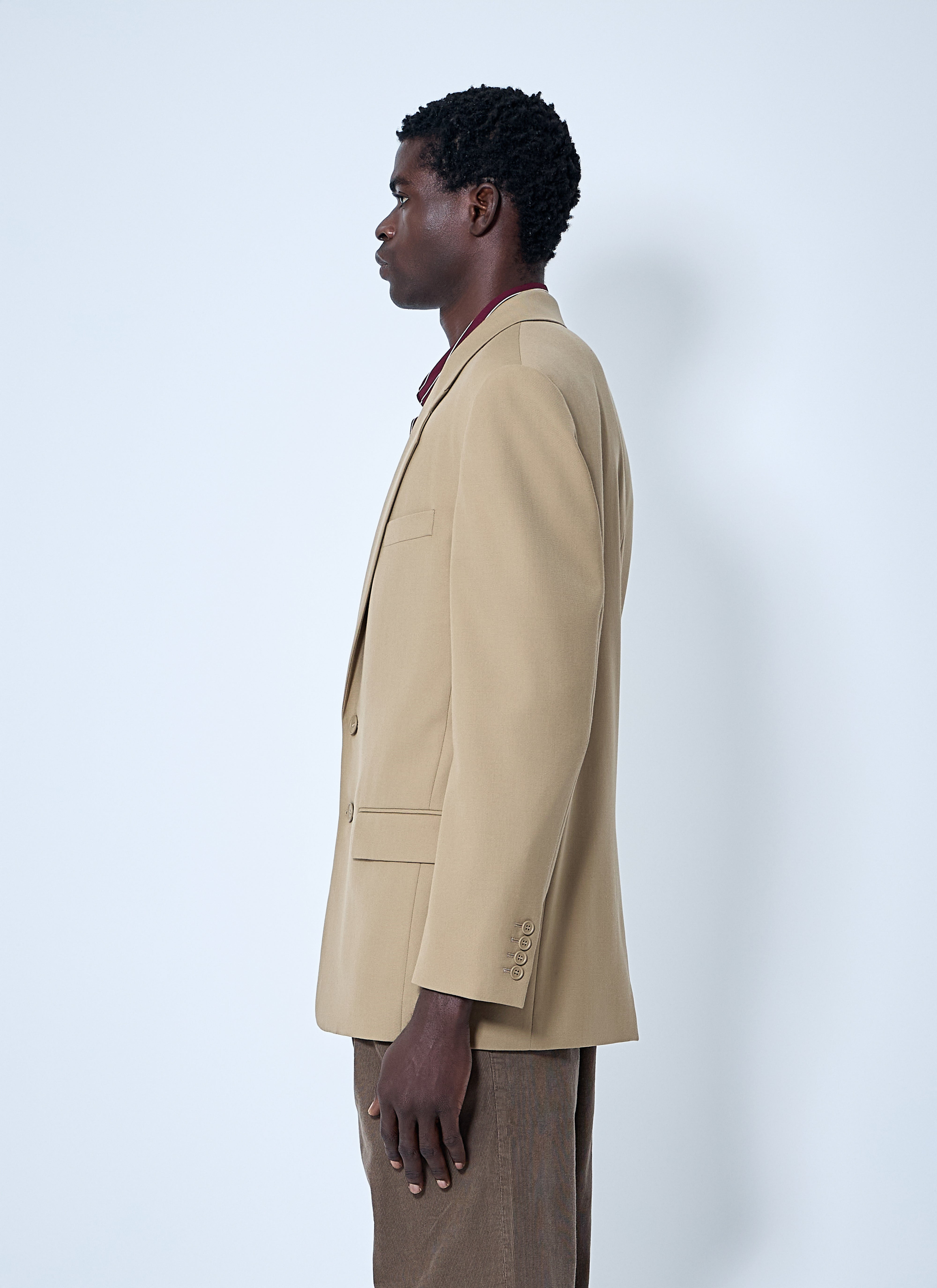 Saint Laurent Men Yves Wool Blazer - 3