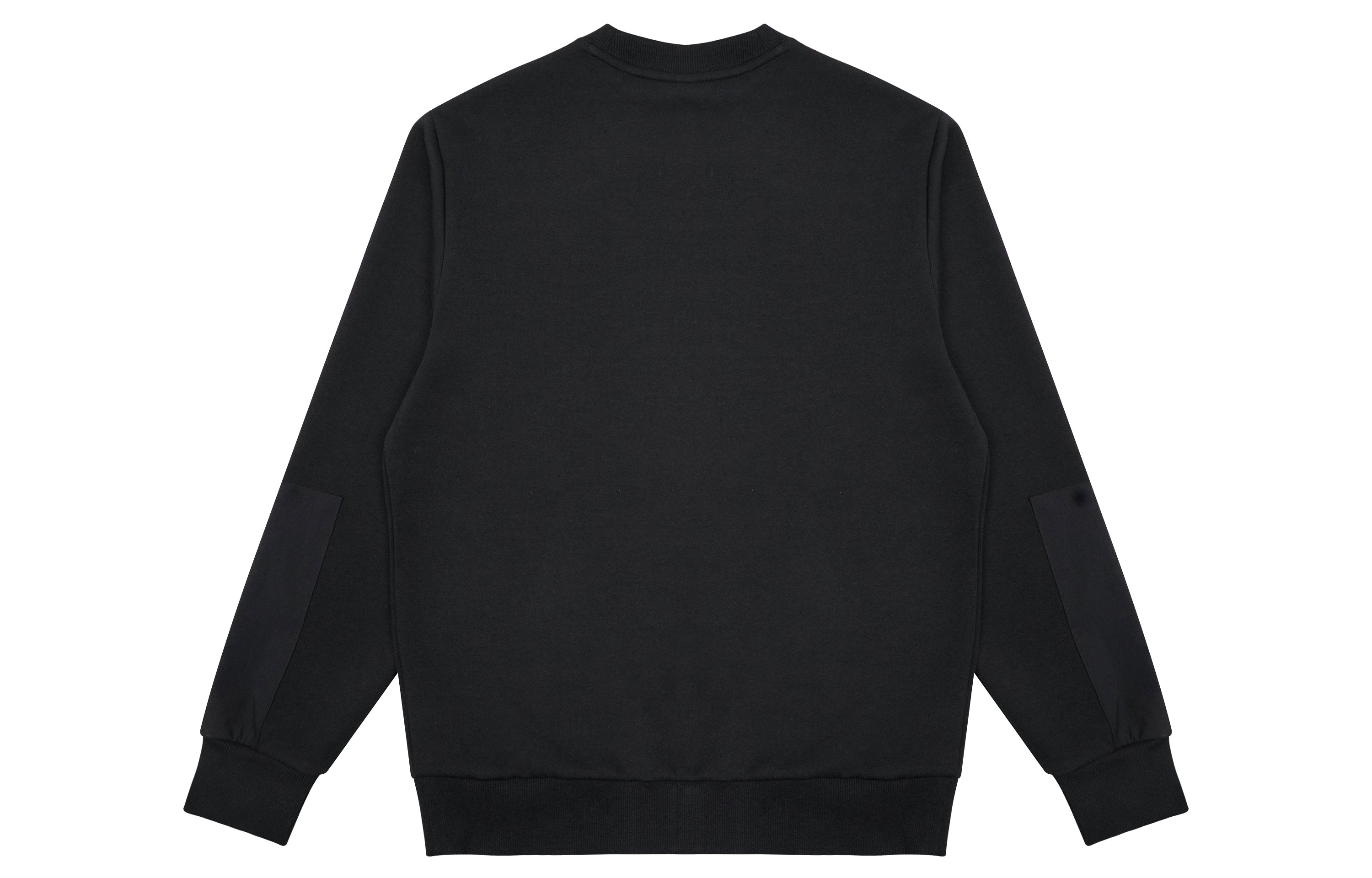 New Balance Pocket Splicing Knit Sports Round Neck Pullover Couple Style Black AMT13378-BK - 2