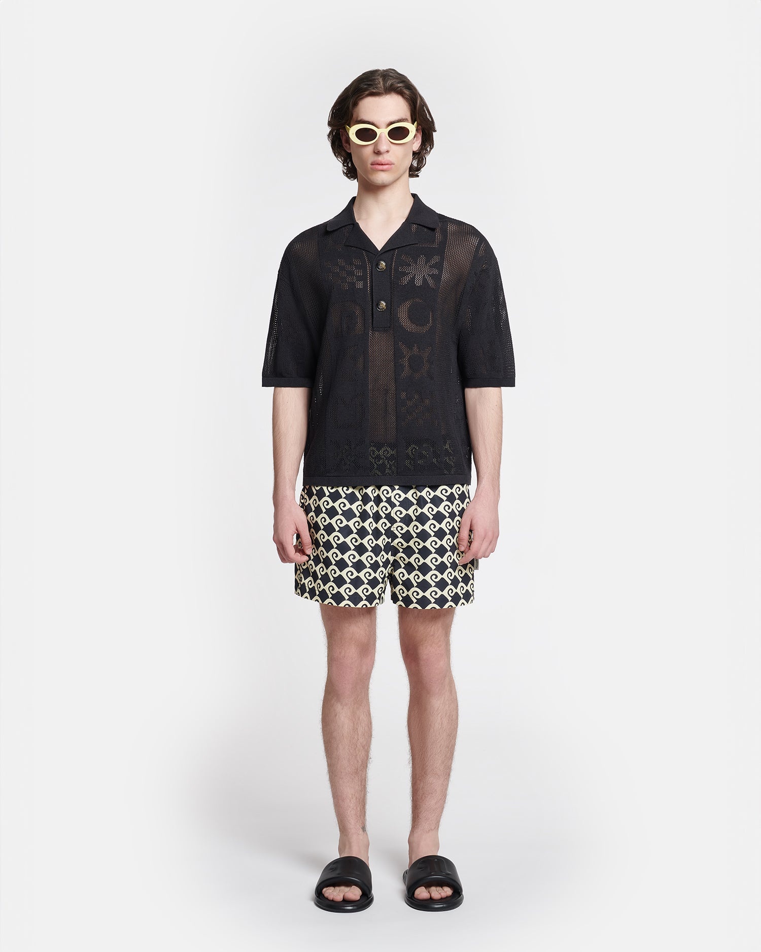 Paper-Crochet Polo Shirt - 4