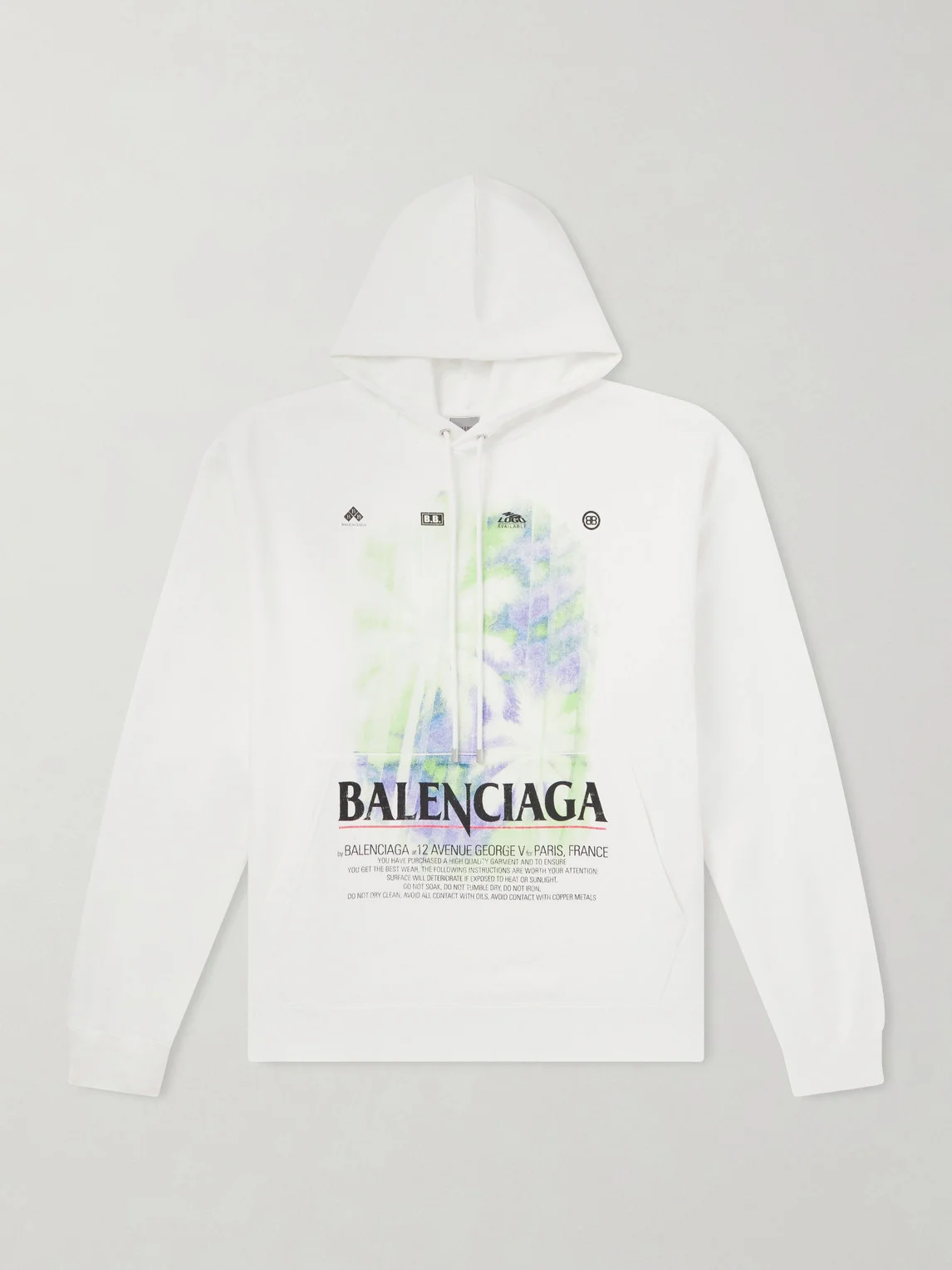 Oversized Printed Cotton-Jersey Hoodie - 1