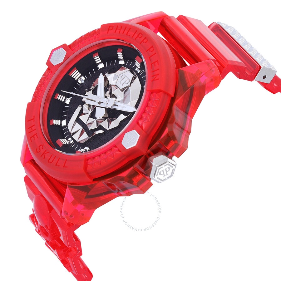 Open Box - Philipp Plein The Skull Quartz Black Dial Men's Watch PWWAA0223 - 2