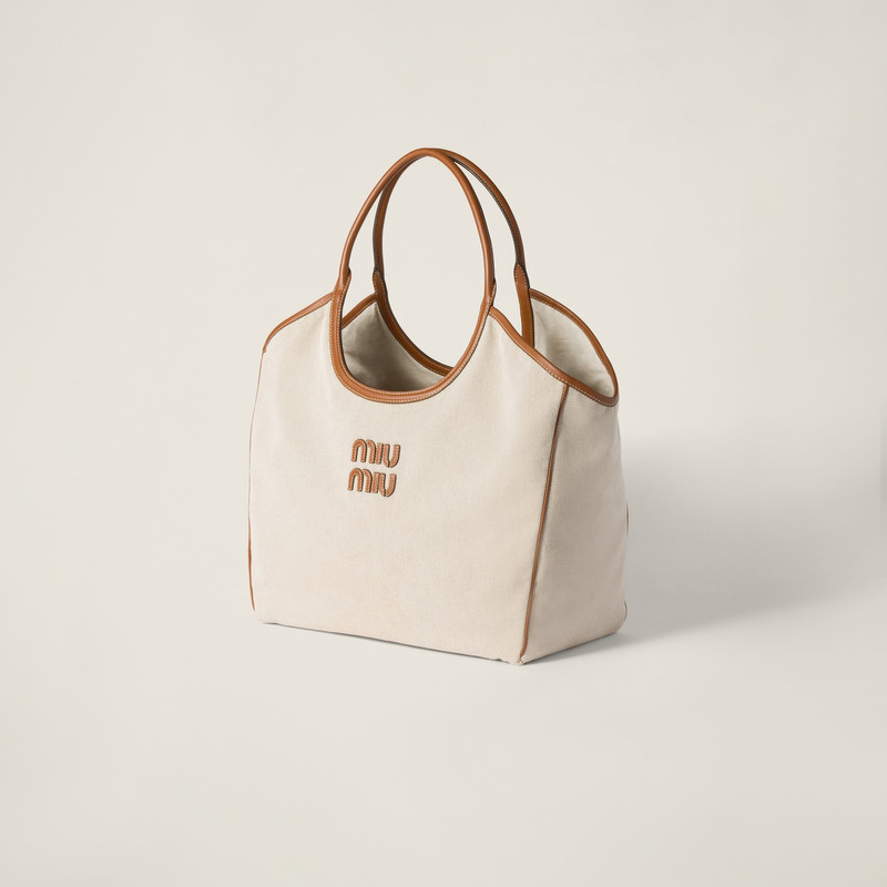 IVY canvas and leather tote bag 3