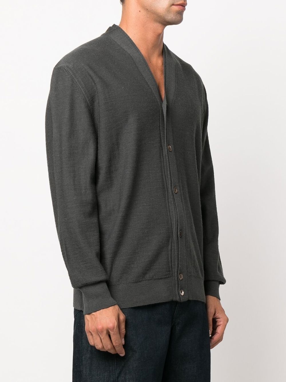 long-sleeve V-neck cardigan - 3