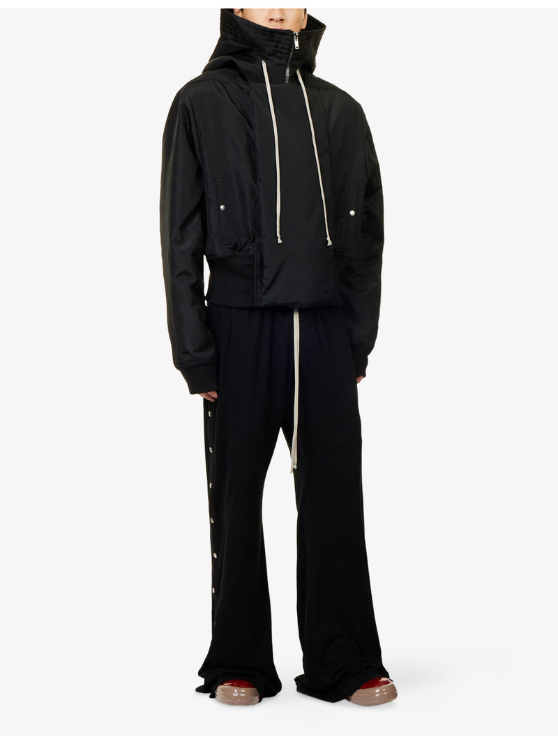 Rick Owens DRKSHDW Pusher Wide-Leg Cotton-Jersey Jogging Bottoms outlook