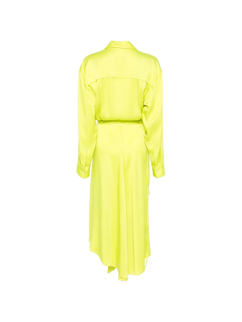 MSGM green midi-dress outlook