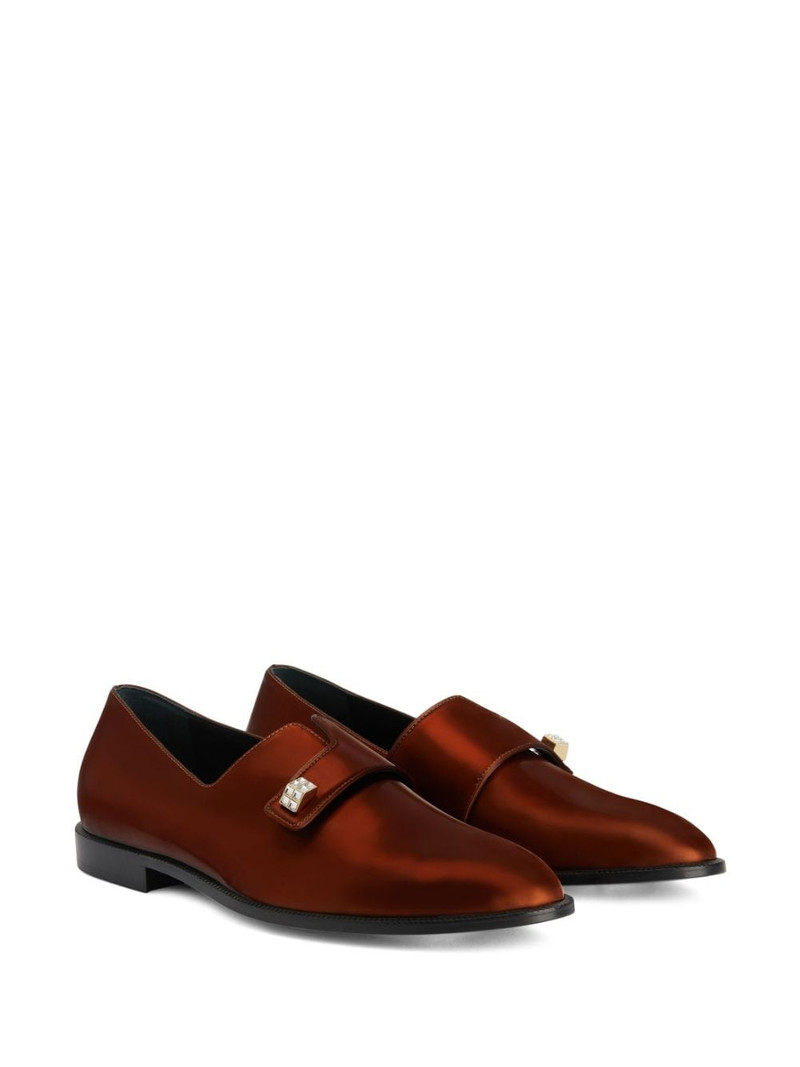 Giuseppe Zanotti Marty metallic-effect loafers outlook