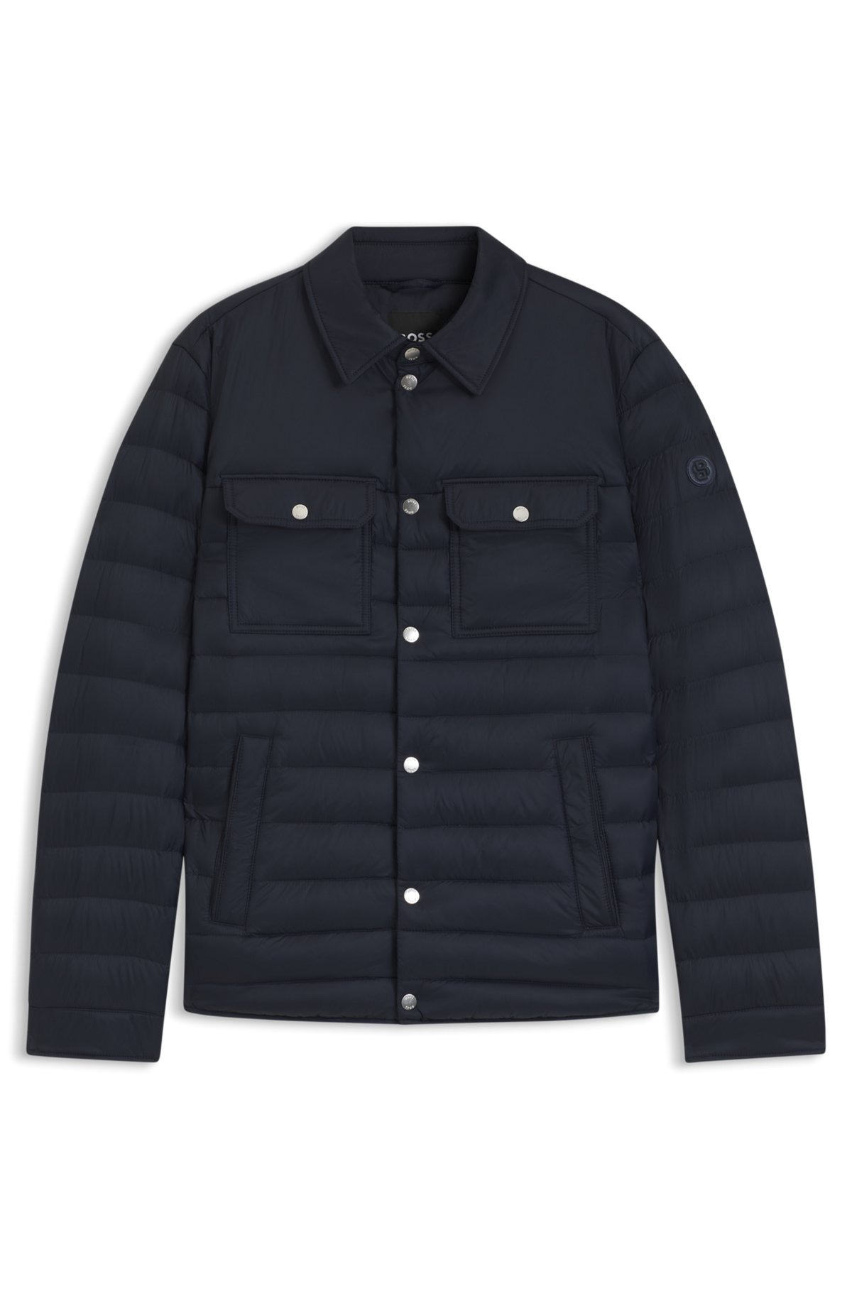 WATER-REPELLENT DOWN JACKET WITH STRETCH INSERTS - 1