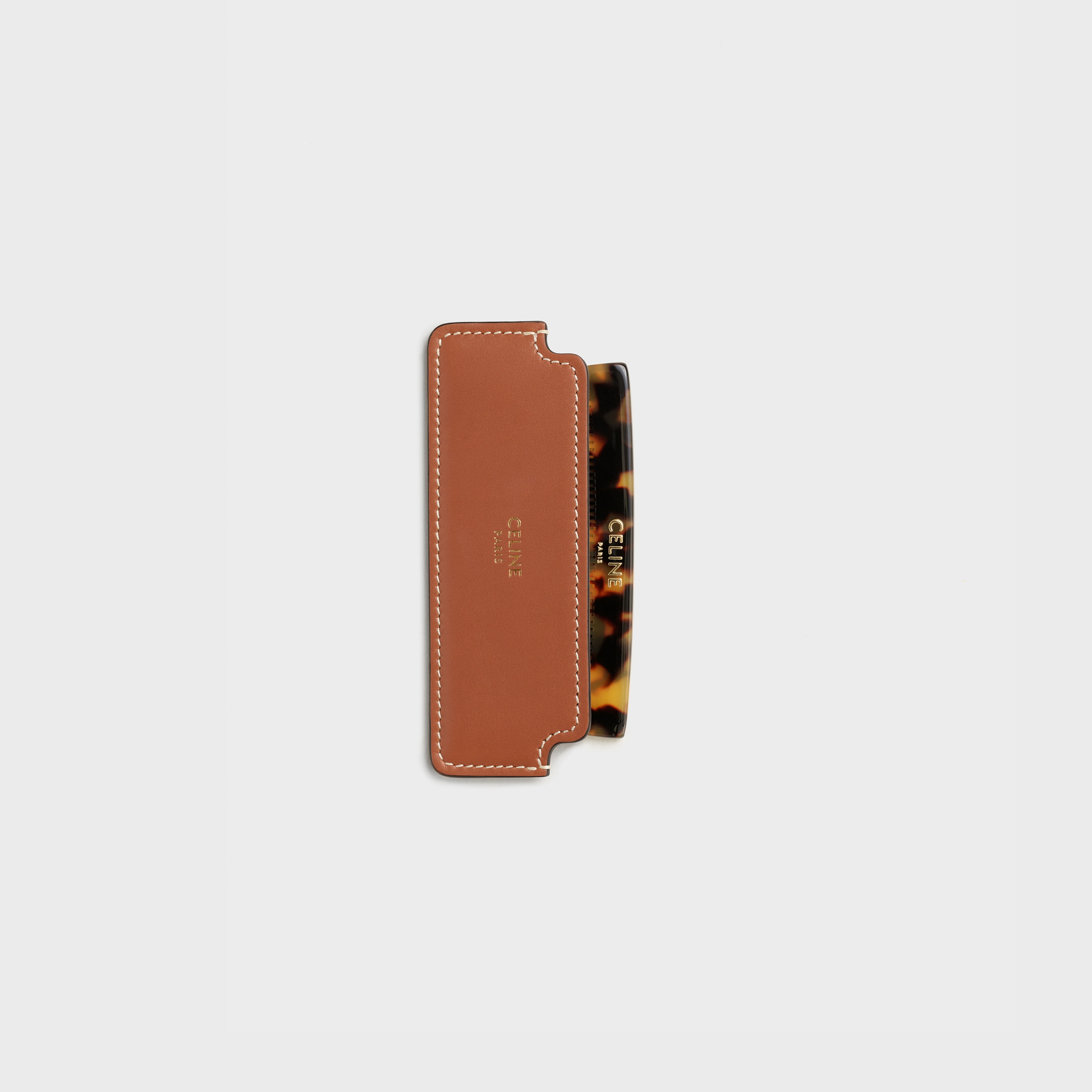 Moustache Comb in Natural Calfskin - 1
