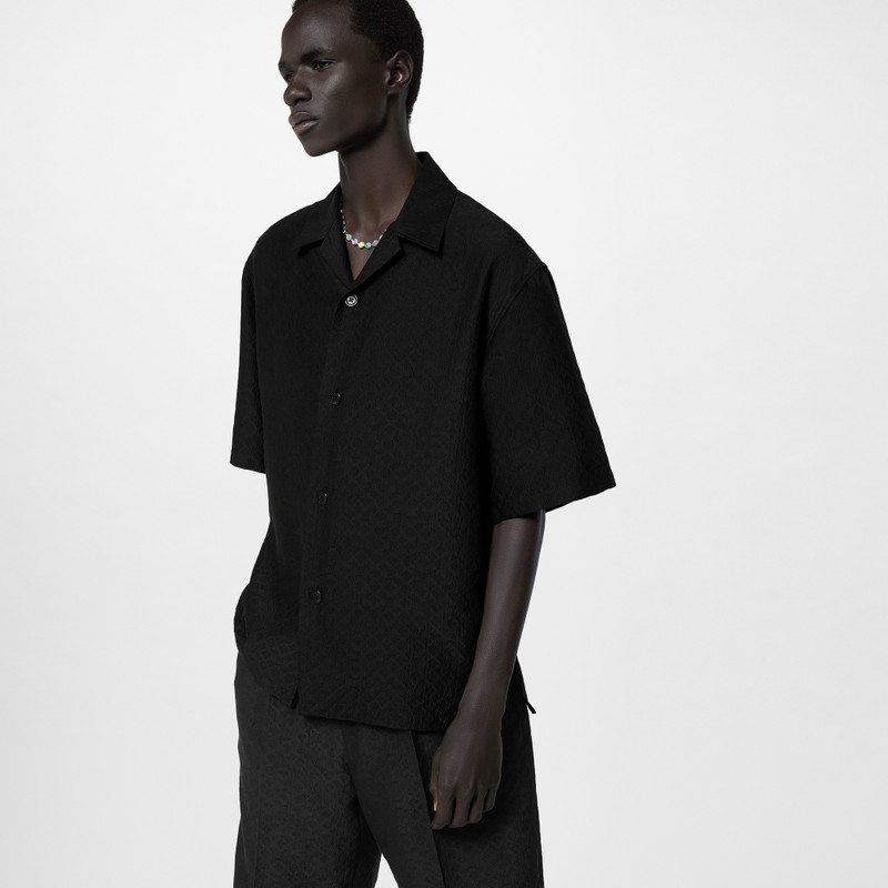 Mini Monogram Silk Blend Short-Sleeved Shirt 5