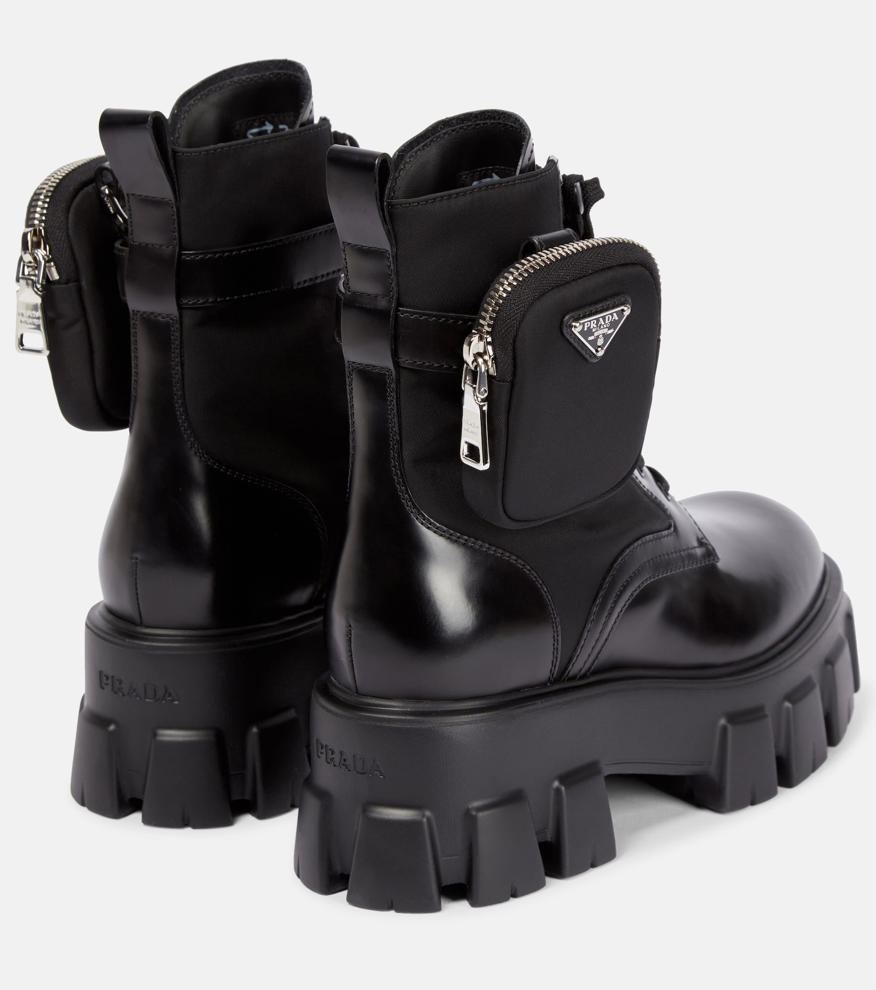 Monolith leather ankle boots - 3