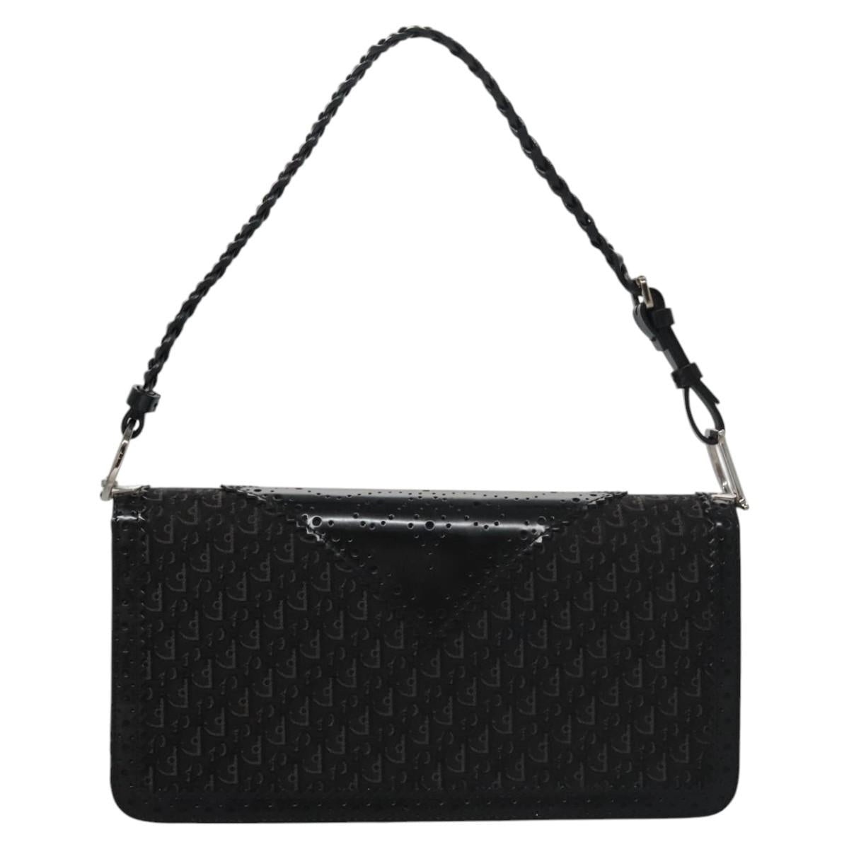 DIOR Trotter Canvas Hand Bag Black - 2