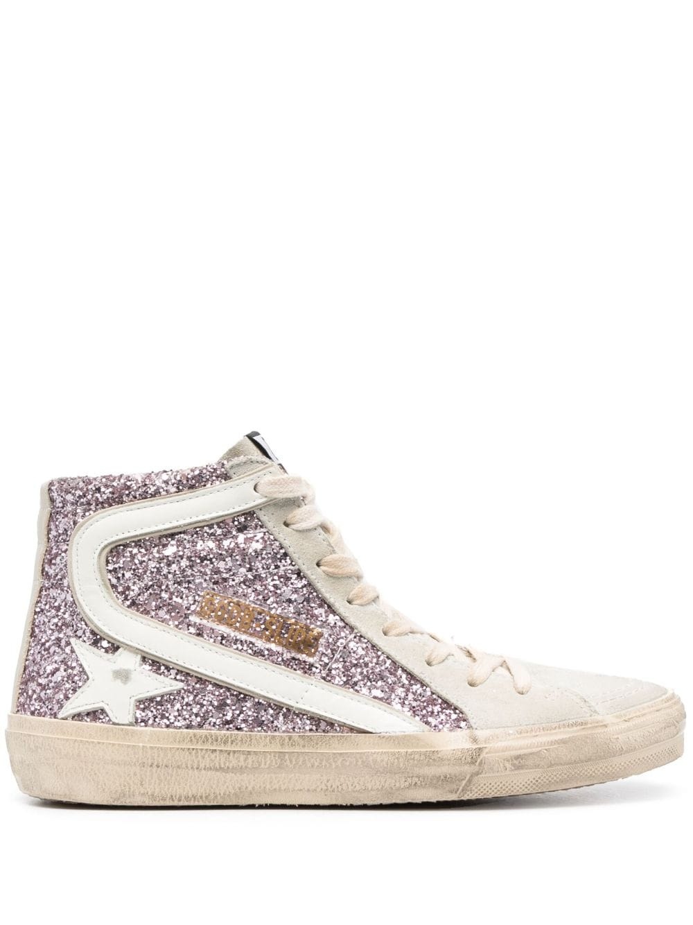 Slide glitter-detail sneakers - 1