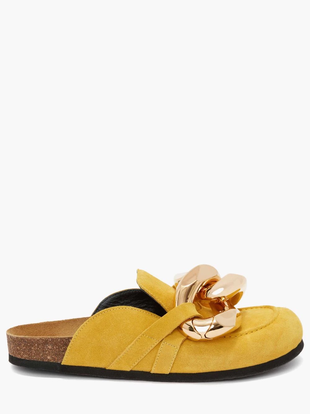 WOMEN’S SUEDE CHAIN LOAFER MULES - 1