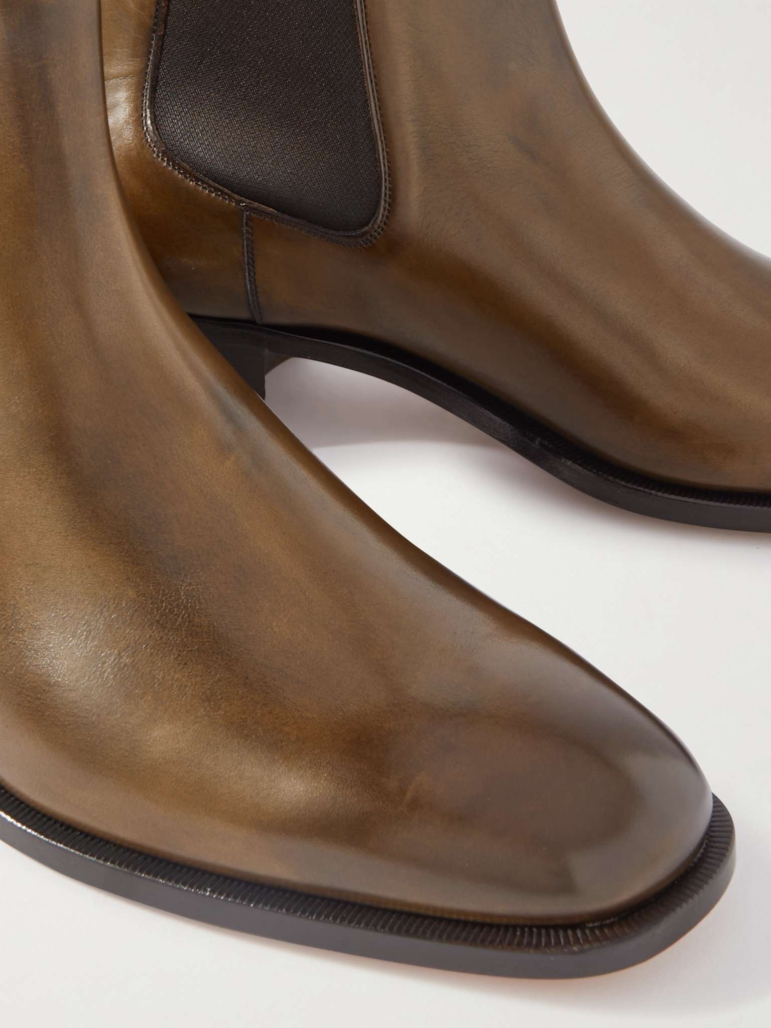 Alec Burnished-Leather Chelsea Boots - 6
