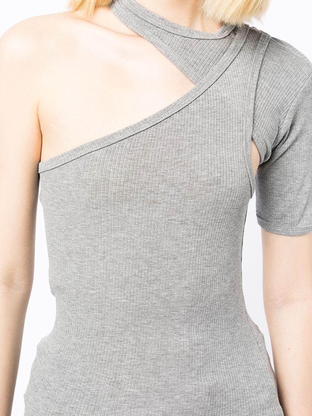 asymmetric short-sleeved T-shirt - 5
