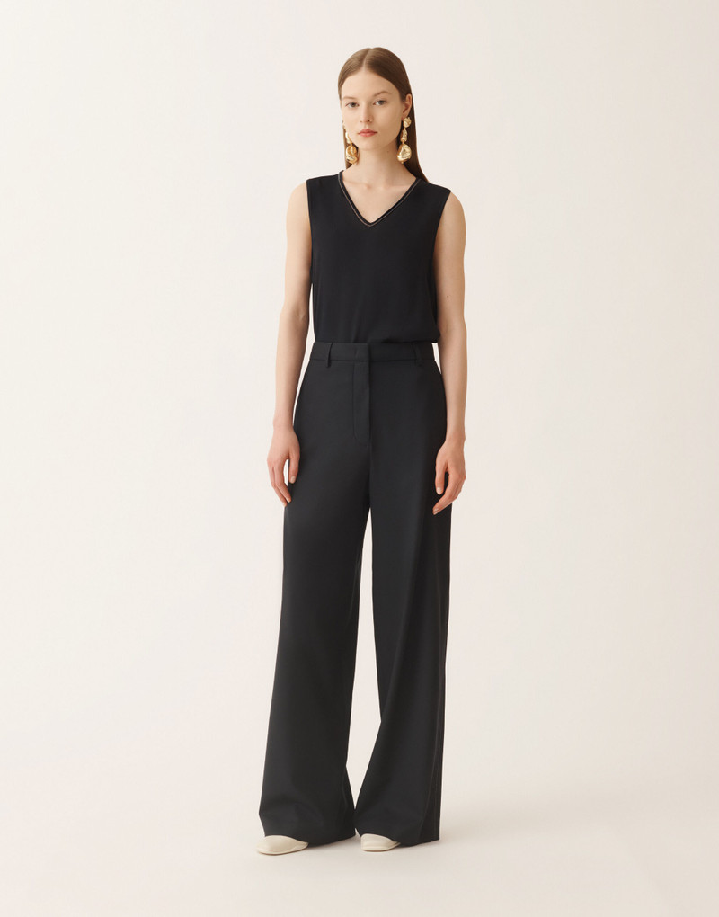 Spoleto trousers in bi-stretch fresco wool 3
