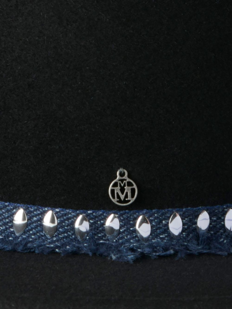 MAISON MICHEL logo-plaque hat outlook